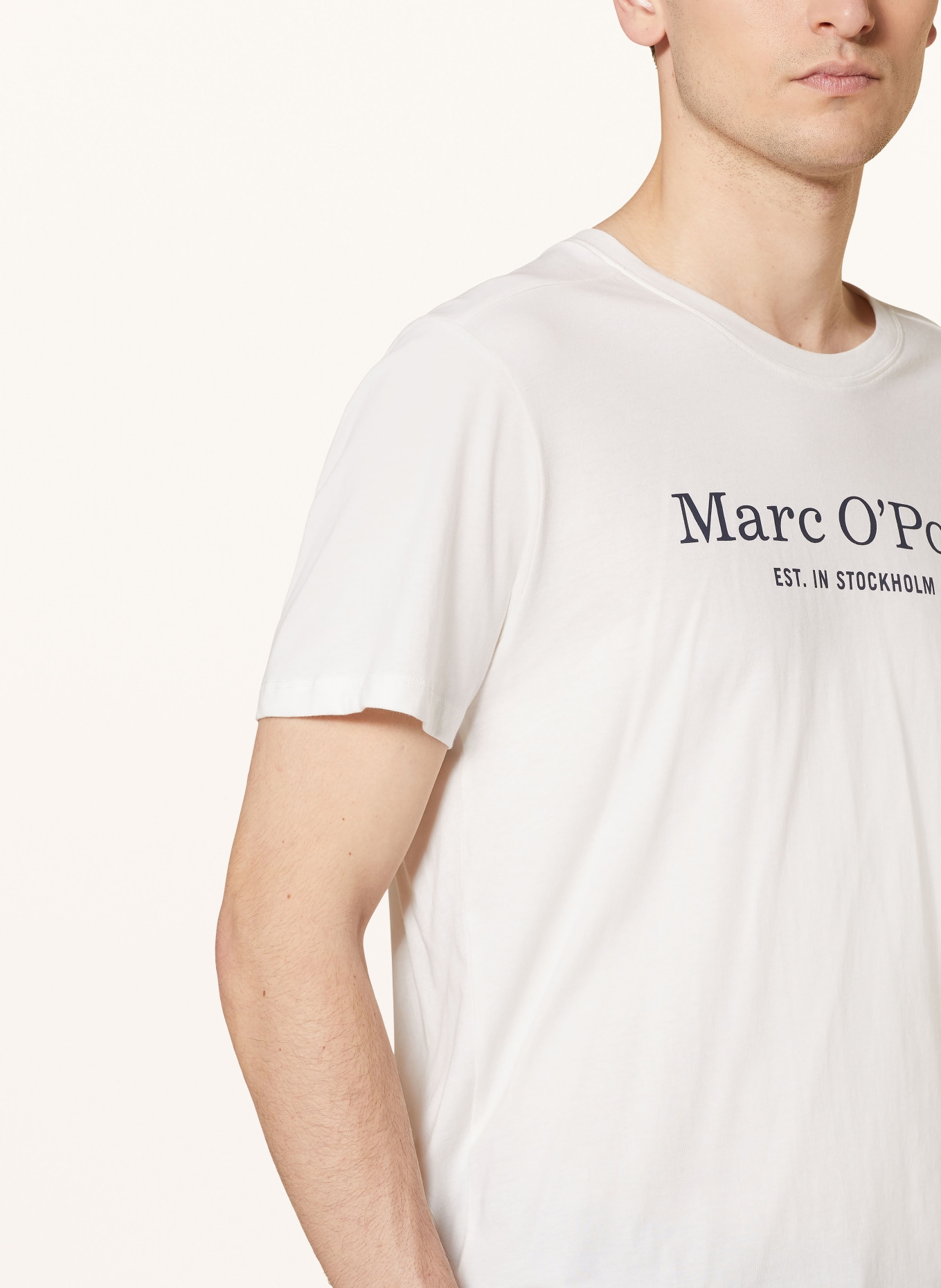 Marc O'Polo Pajama shirt, Color: WHITE/ BLACK (Image 4)