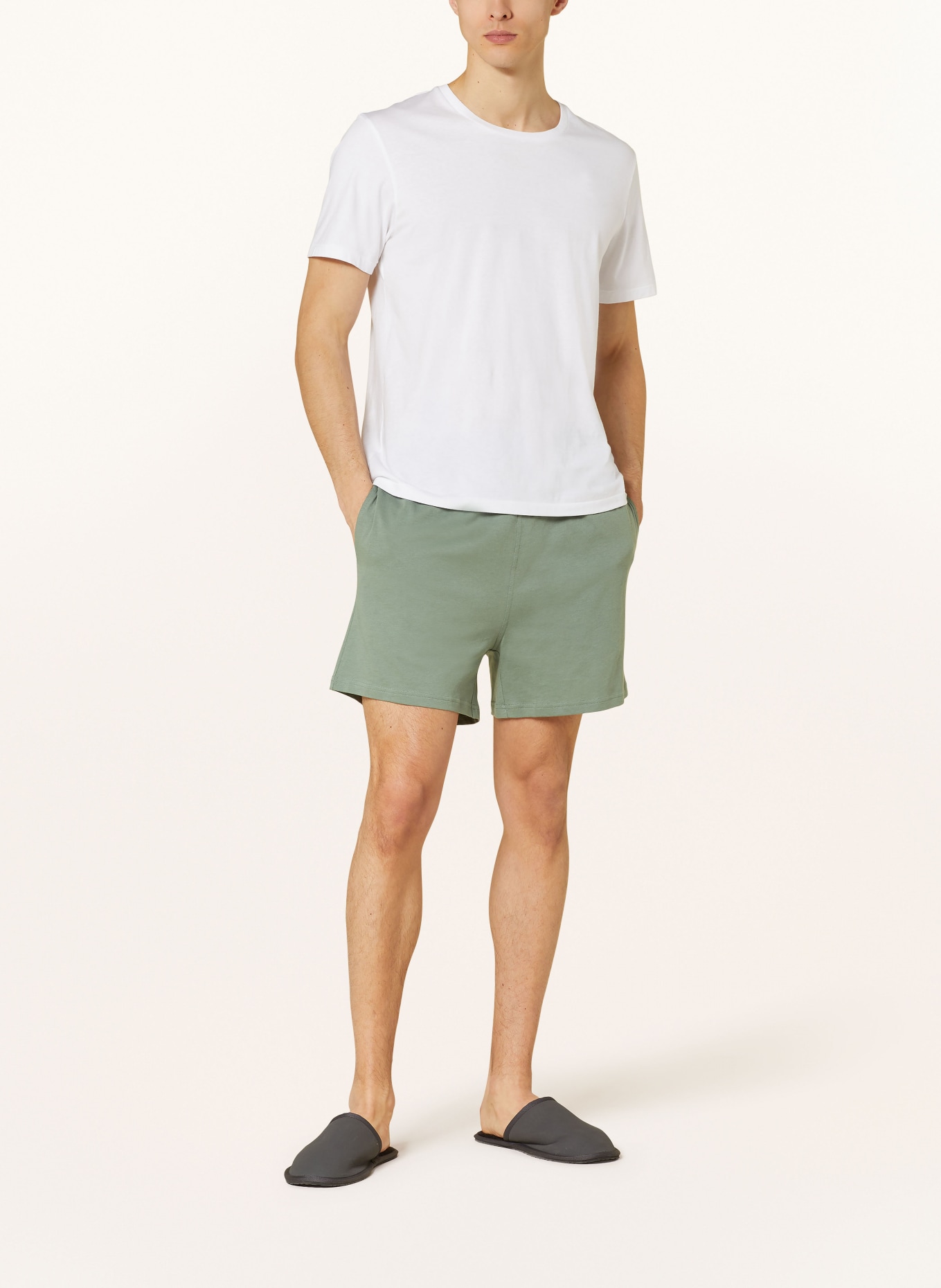 Marc O'Polo Pajama shorts, Color: DARK GREEN (Image 2)