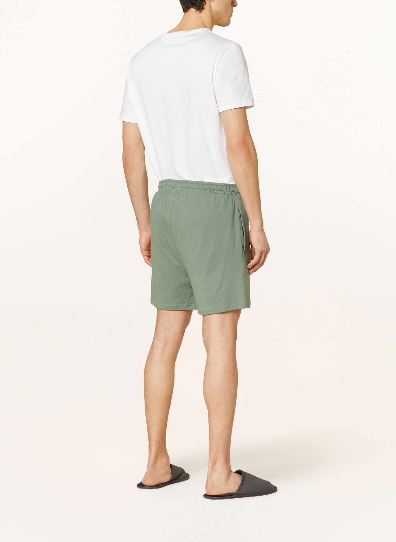 Marc O'Polo Pajama shorts, Color: DARK GREEN (Image 3)