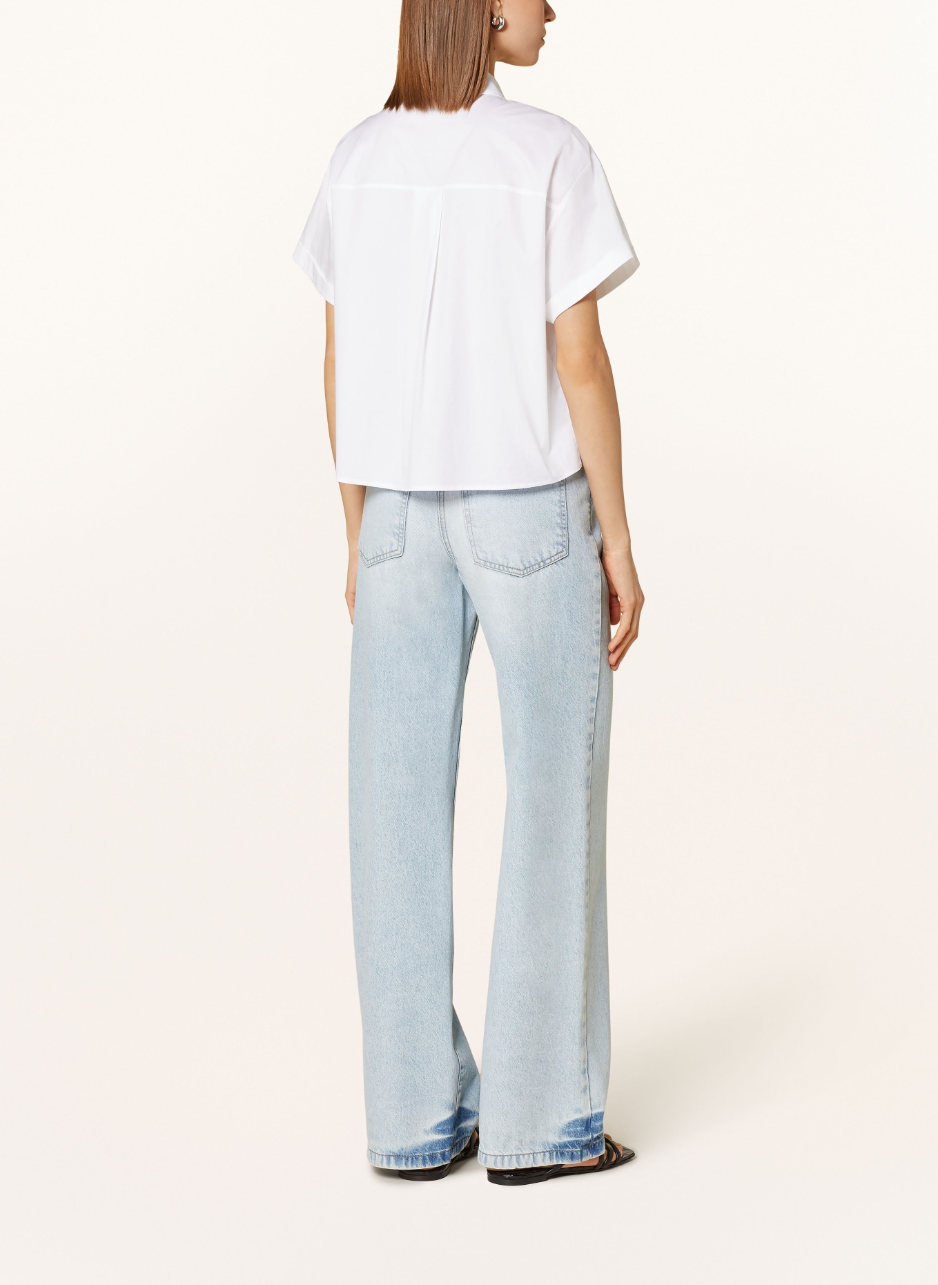 LUISA CERANO Cropped shirt blouse, Color: WHITE (Image 3)