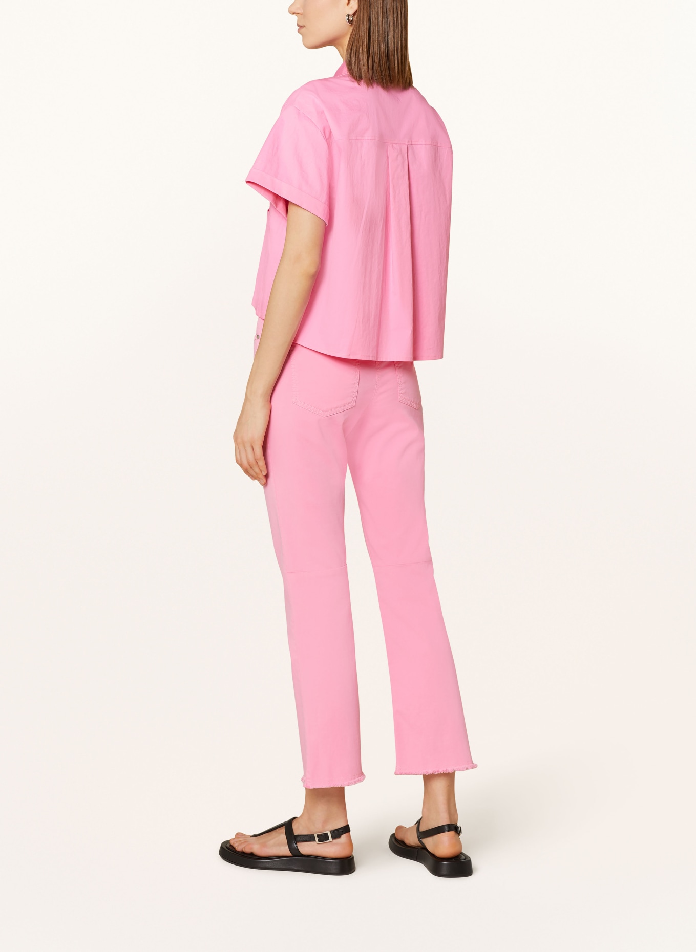 LUISA CERANO Cropped shirt blouse, Color: PINK (Image 3)