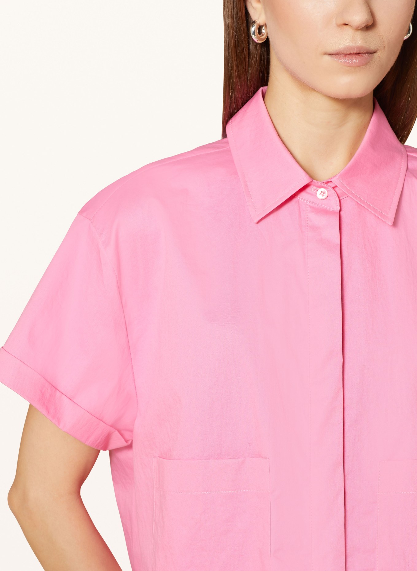LUISA CERANO Cropped shirt blouse, Color: PINK (Image 4)