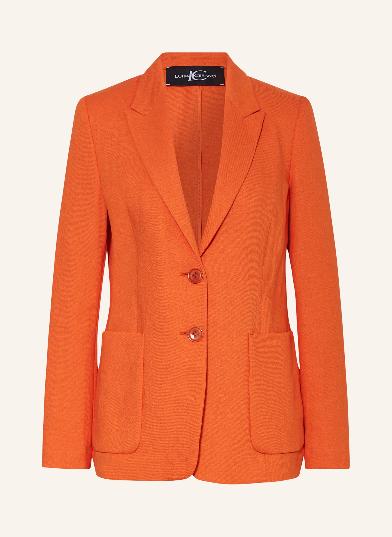 LUISA CERANO Blazer with linen, Color: ORANGE (Image 1)