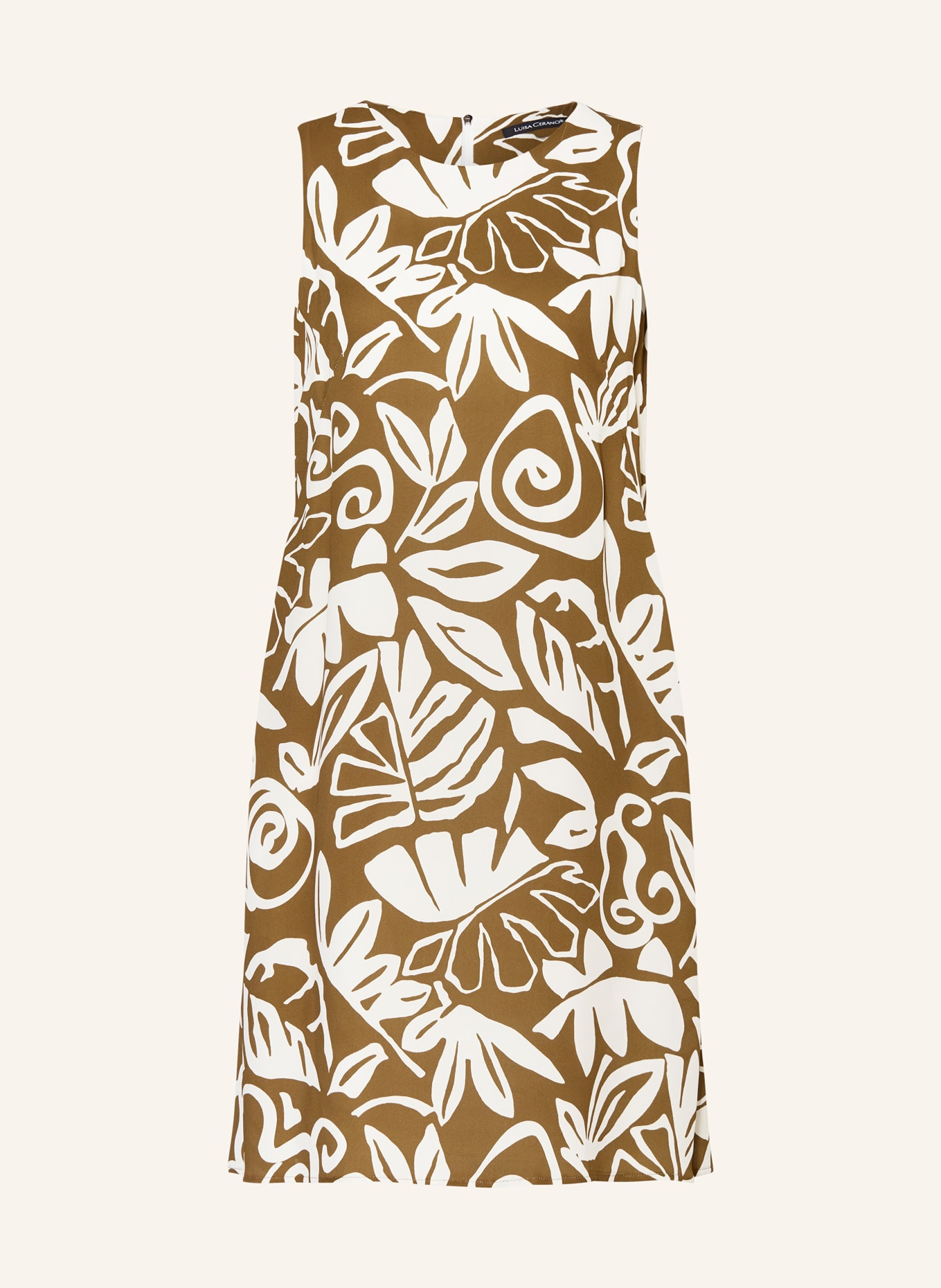 LUISA CERANO Dress, Color: OLIVE/ ECRU (Image 1)