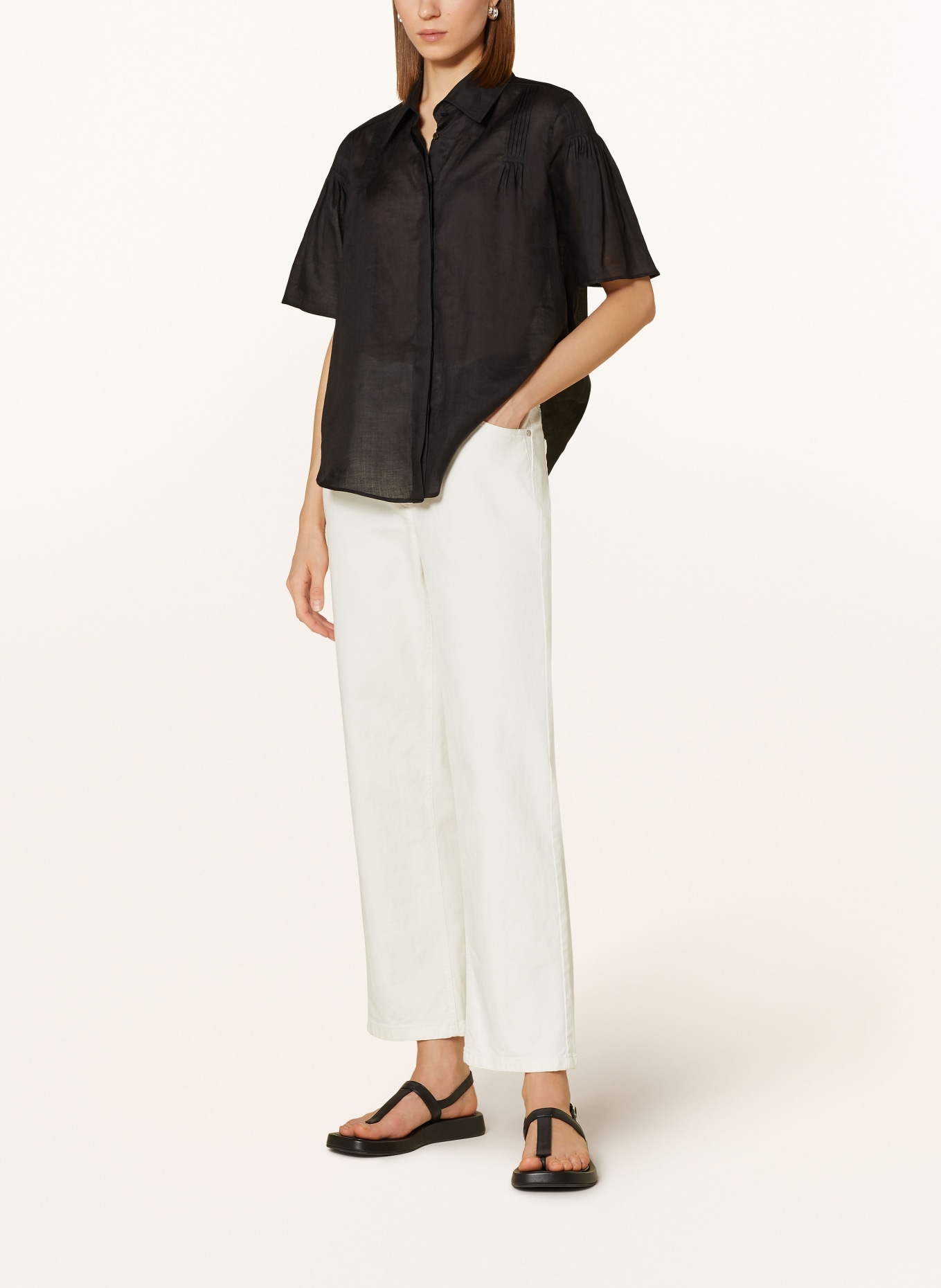 LUISA CERANO Shirt blouse, Color: BLACK (Image 2)