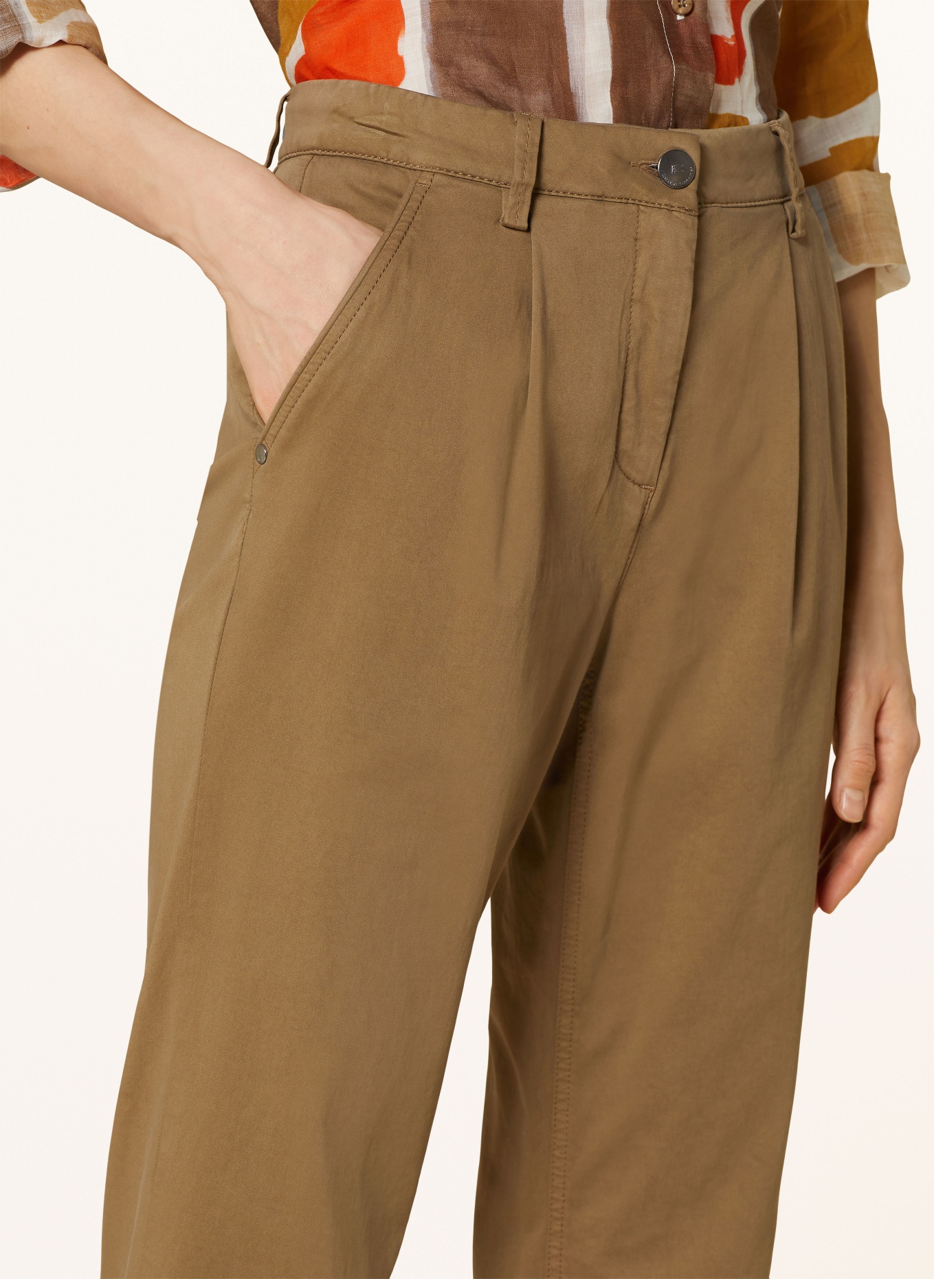 LUISA CERANO 7/8 pants, Color: KHAKI (Image 5)
