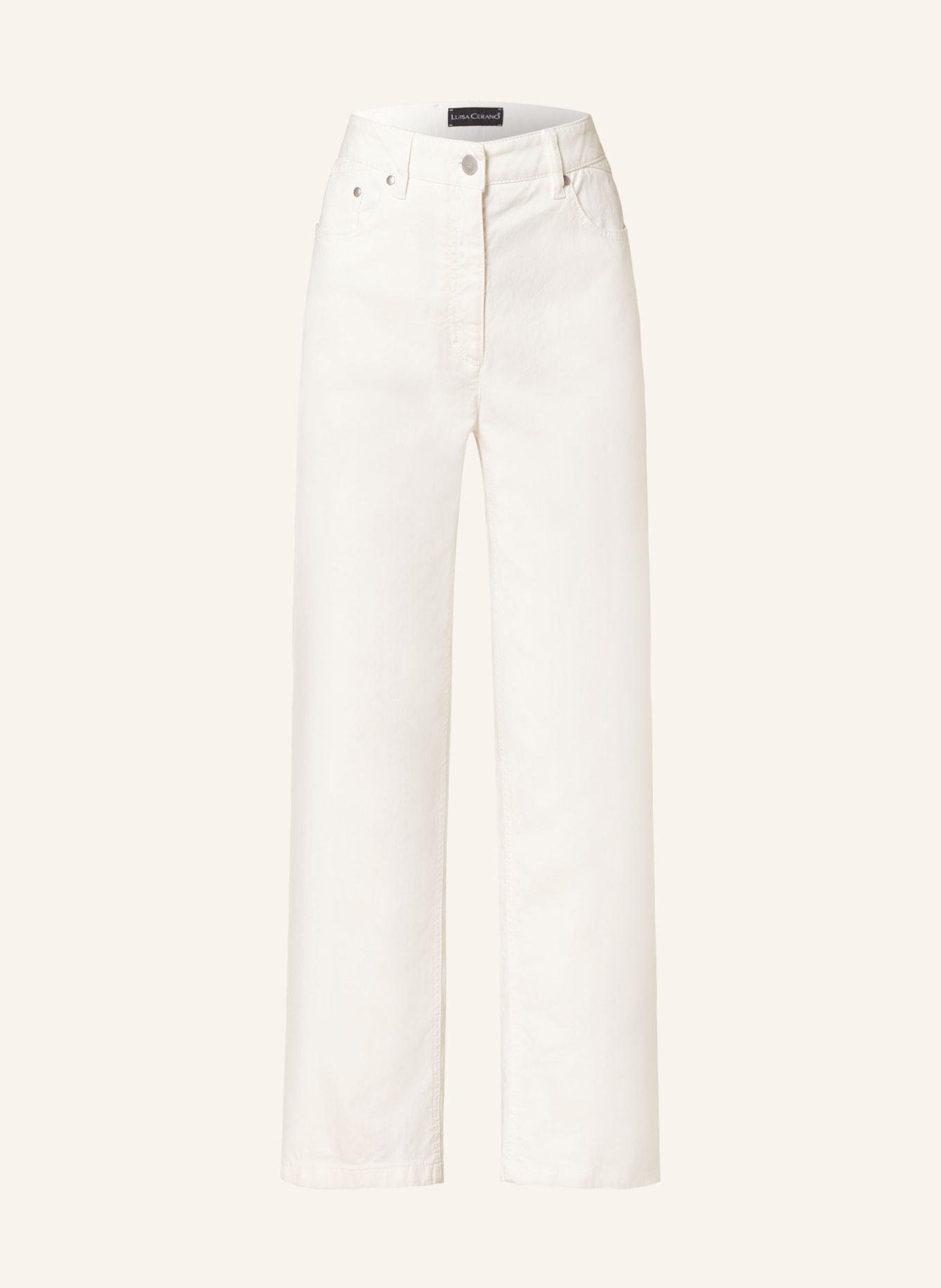 LUISA CERANO Straight jeans, Color: WHITE (Image 1)