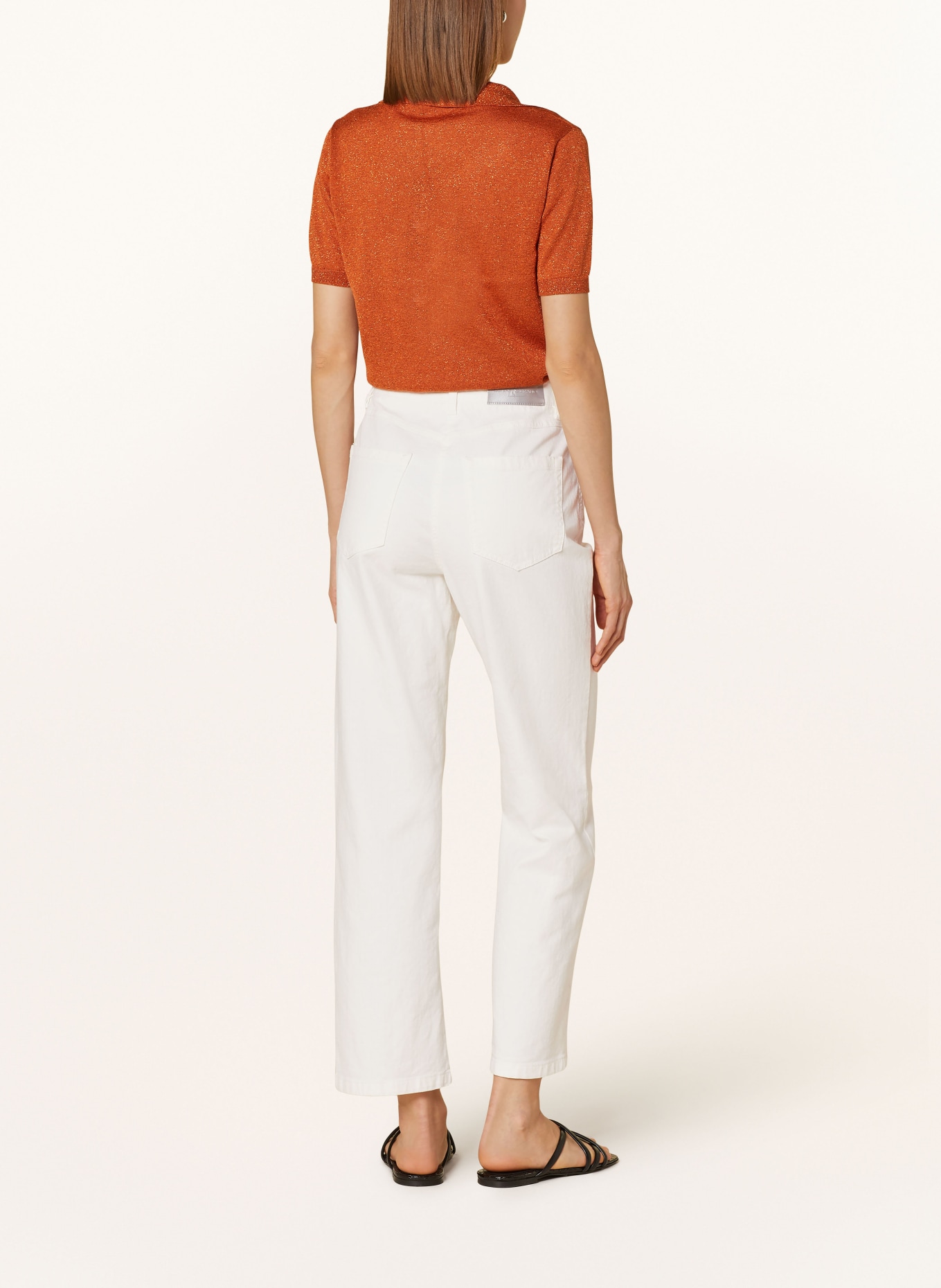 LUISA CERANO Straight jeans, Color: WHITE (Image 3)