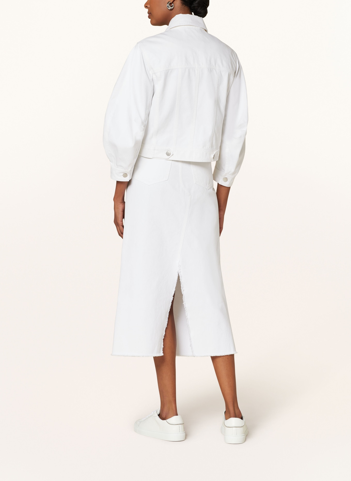 LUISA CERANO Denim jacket, Color: WHITE (Image 3)