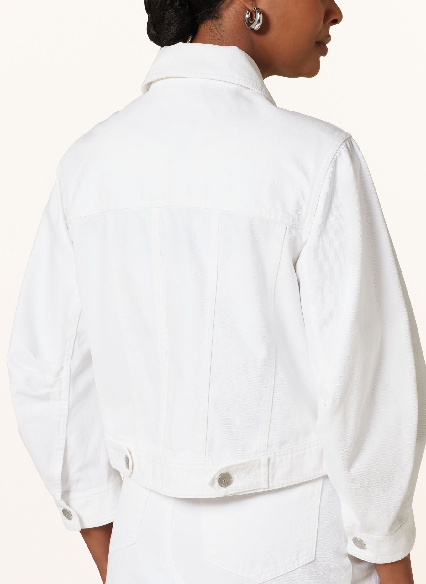 LUISA CERANO Denim jacket, Color: WHITE (Image 4)