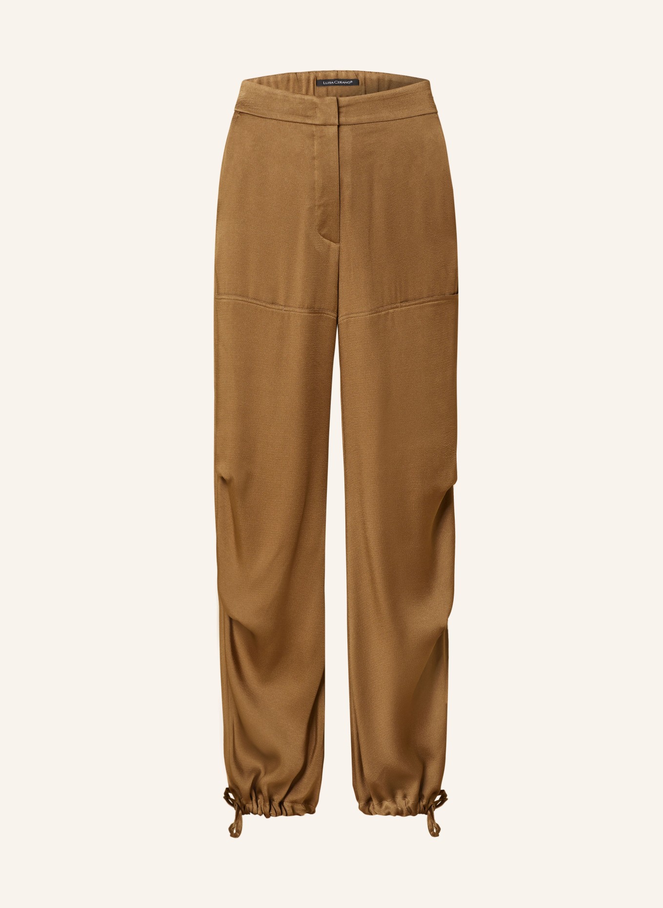 LUISA CERANO Satin trousers, Color: KHAKI (Image 1)