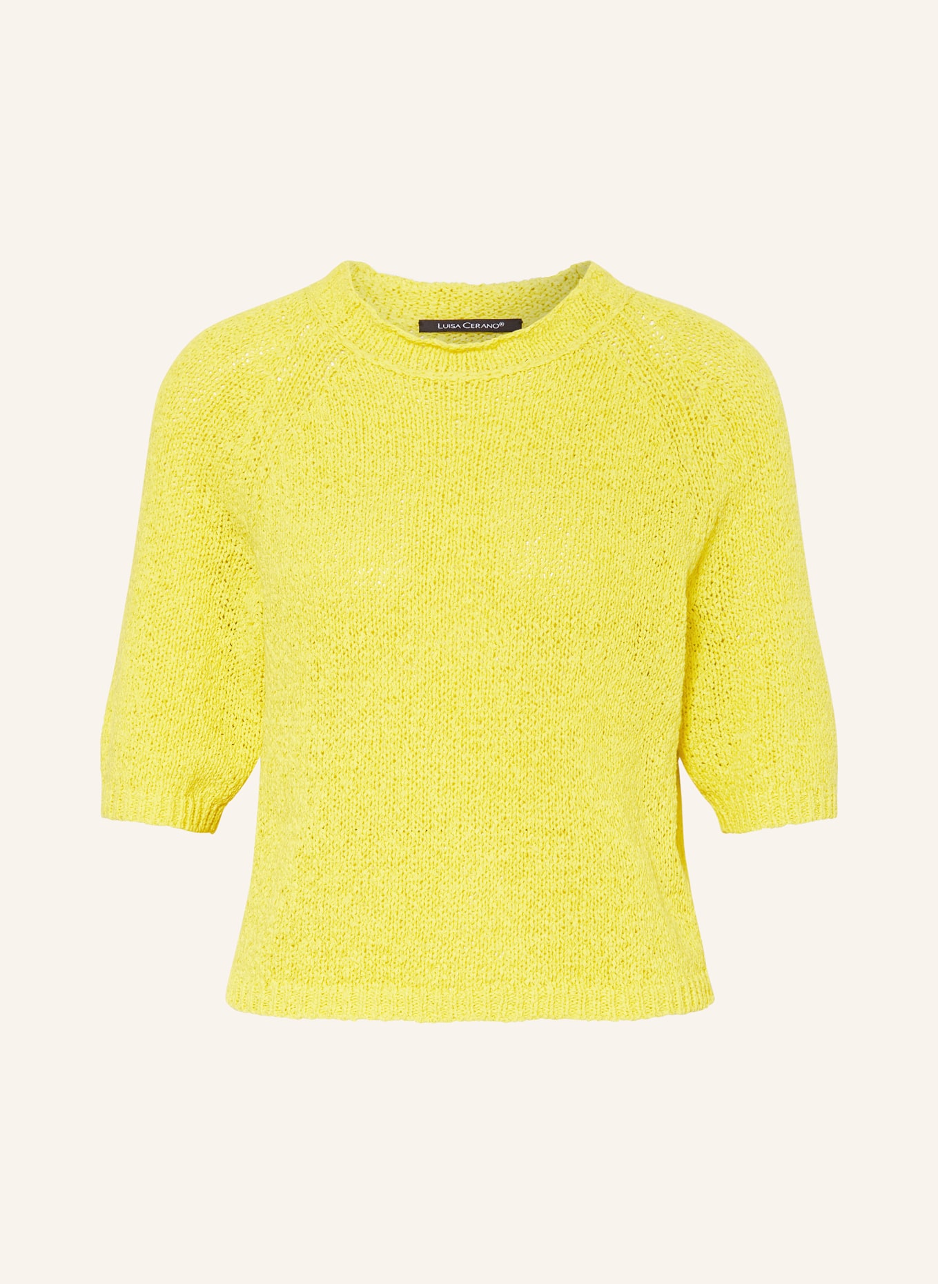 LUISA CERANO Úpletové tričko, Barva: ŽLUTÁ (Obrázek 1)