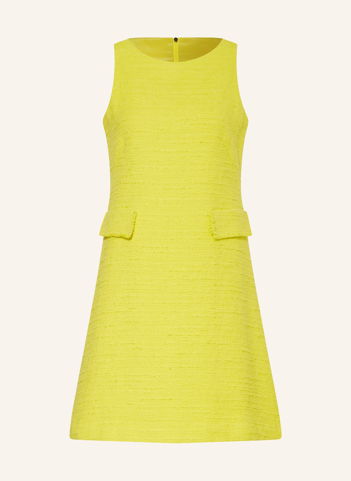 LUISA CERANO Tweed-Kleid, Farbe: GELB (Bild 1)
