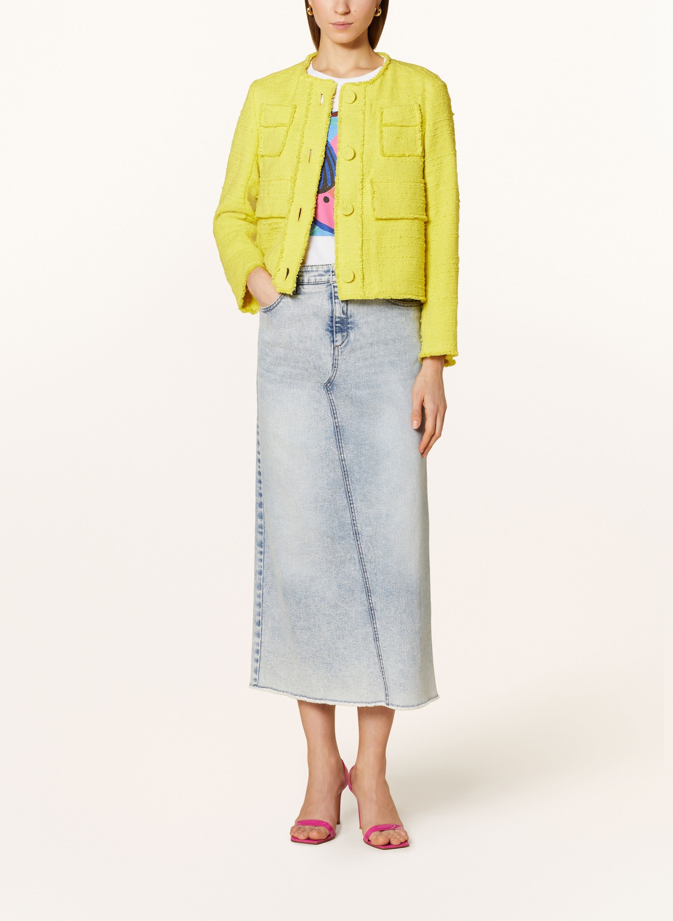 LUISA CERANO Denim skirt, Color: 234 azur (Image 2)