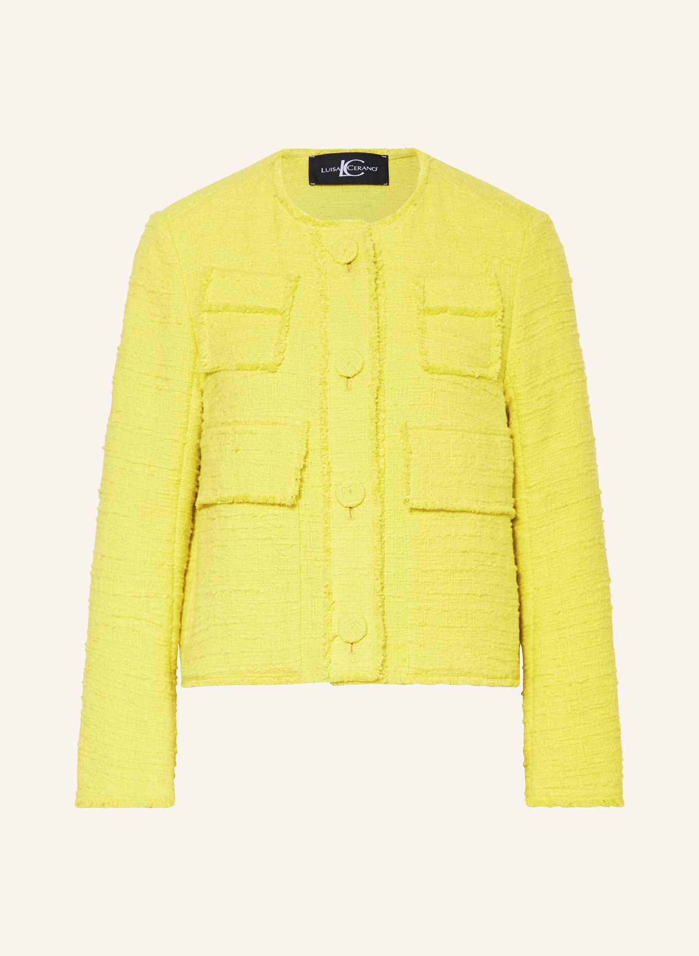 LUISA CERANO Boxy jacket, Color: YELLOW (Image 1)