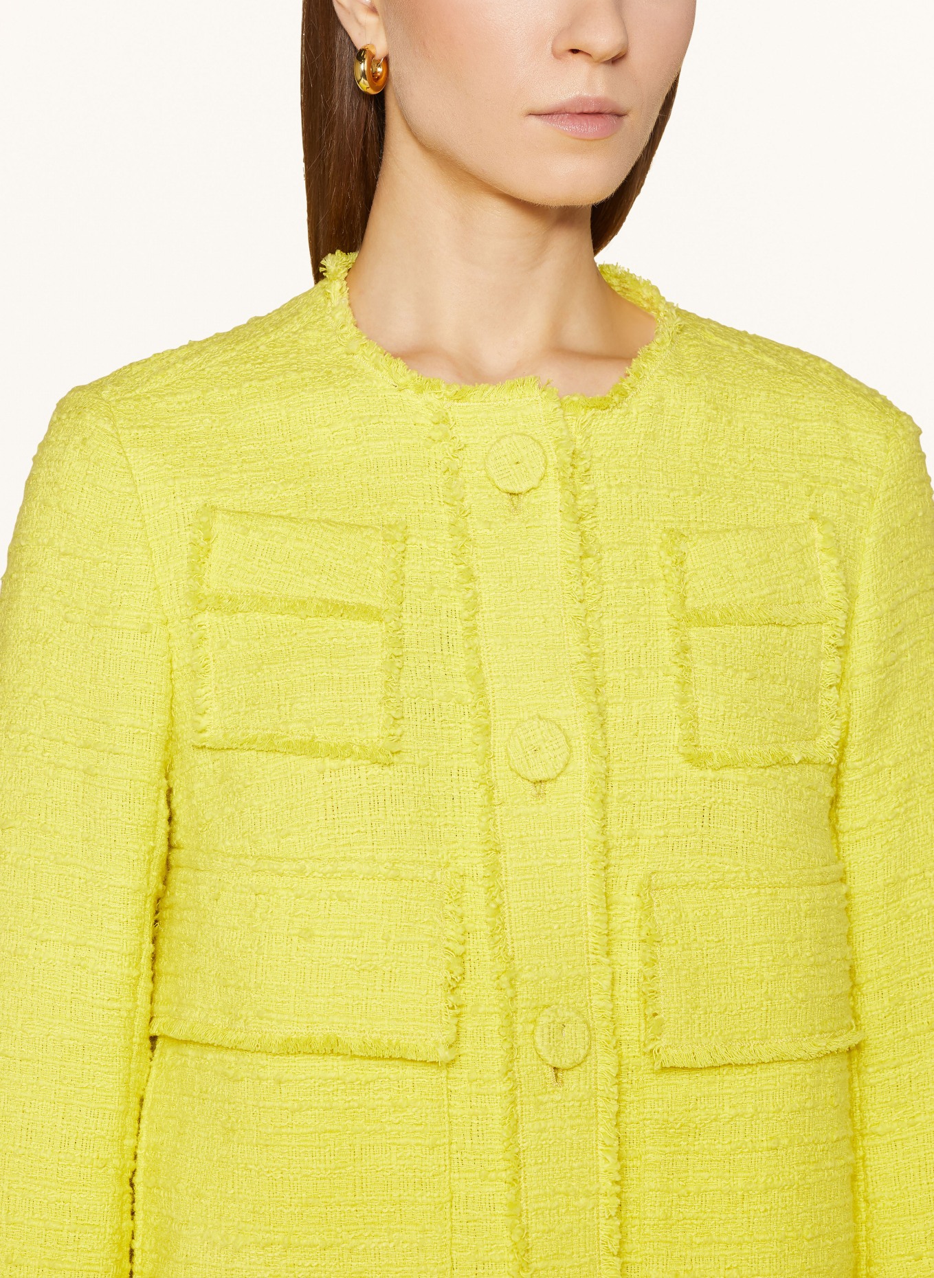 LUISA CERANO Boxy jacket, Color: YELLOW (Image 4)