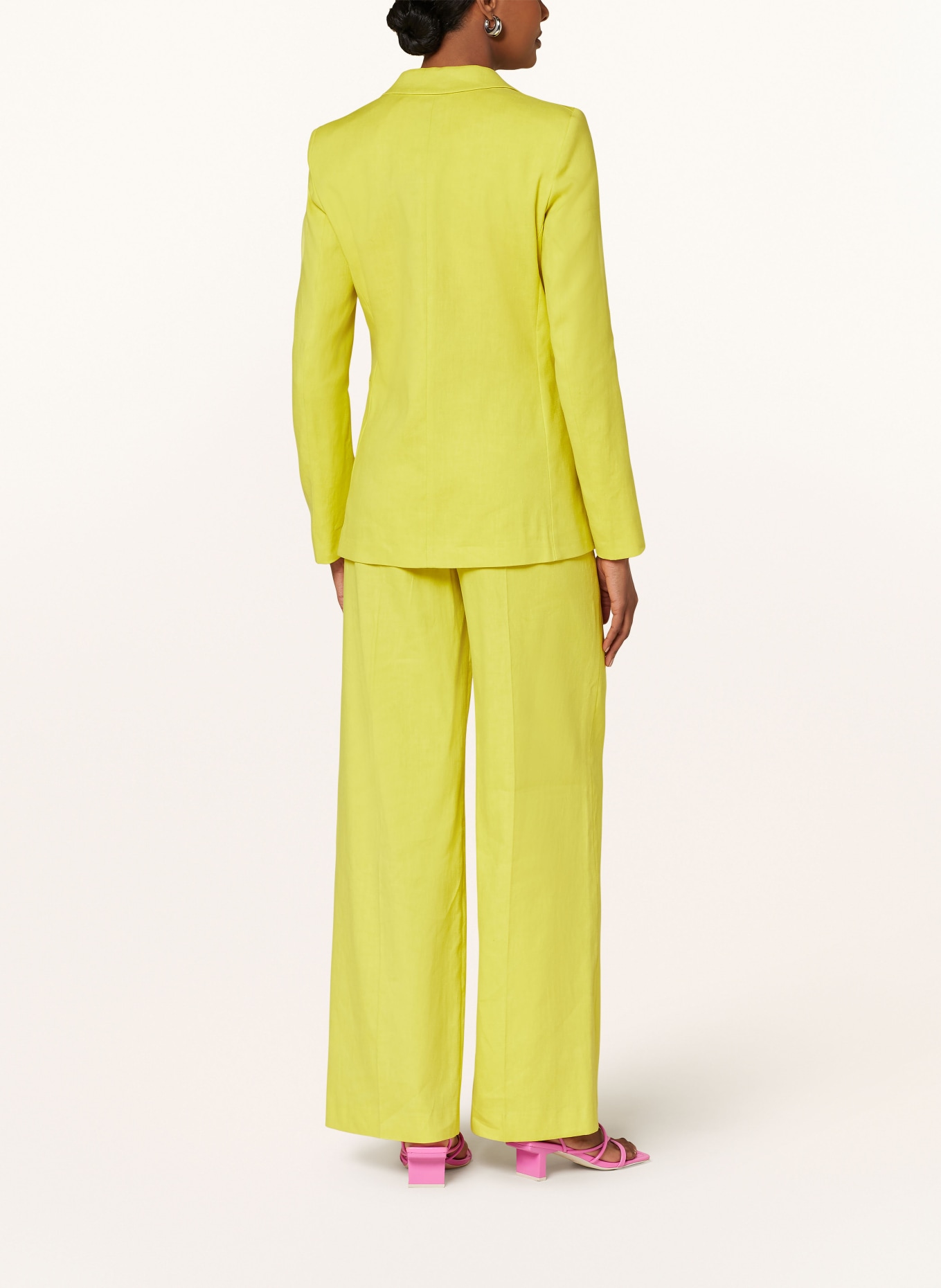 LUISA CERANO Blazer with linen, Color: YELLOW (Image 3)