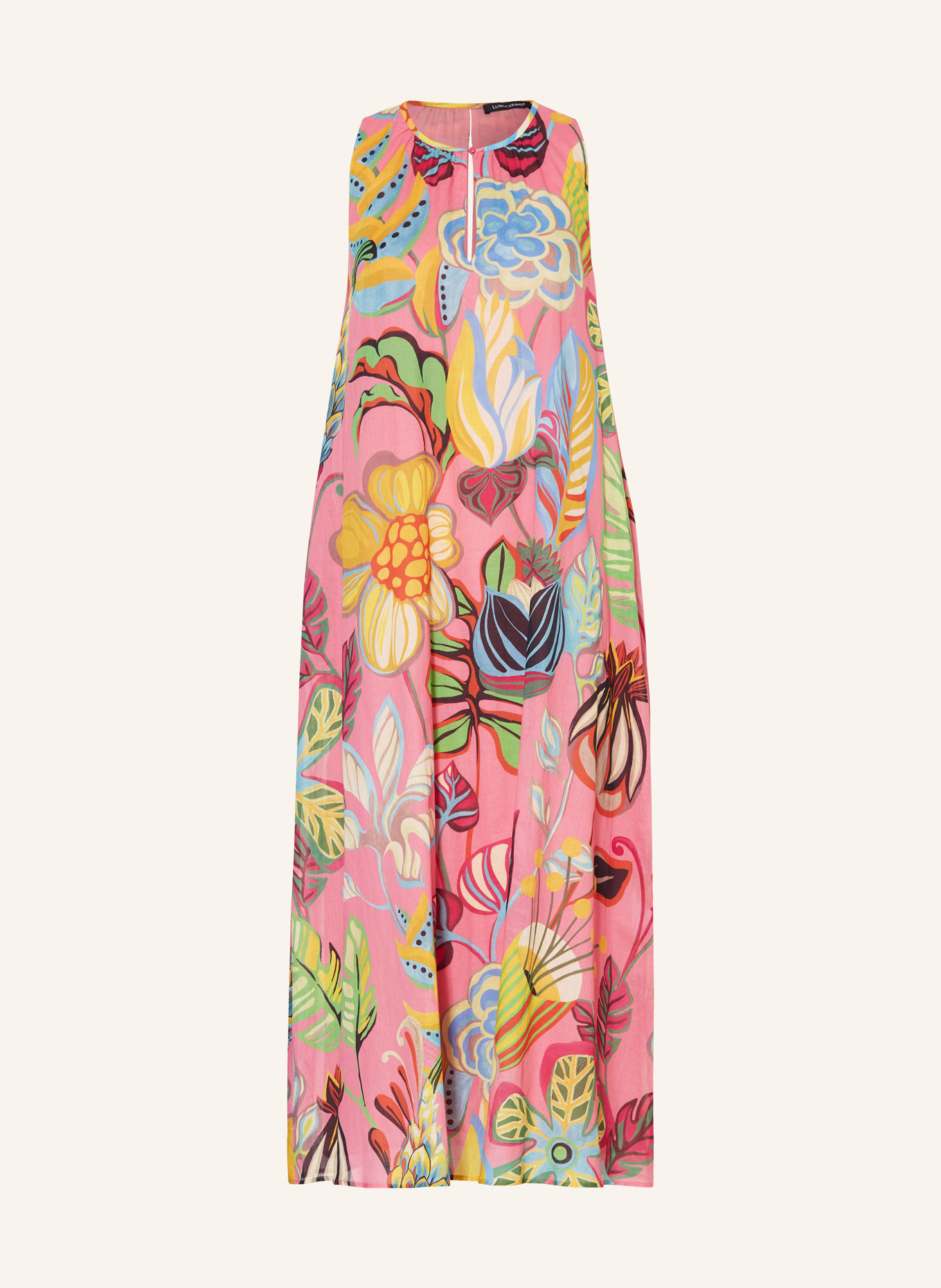 LUISA CERANO Kleid, Farbe: PINK/ BLAU/ GELB (Bild 1)