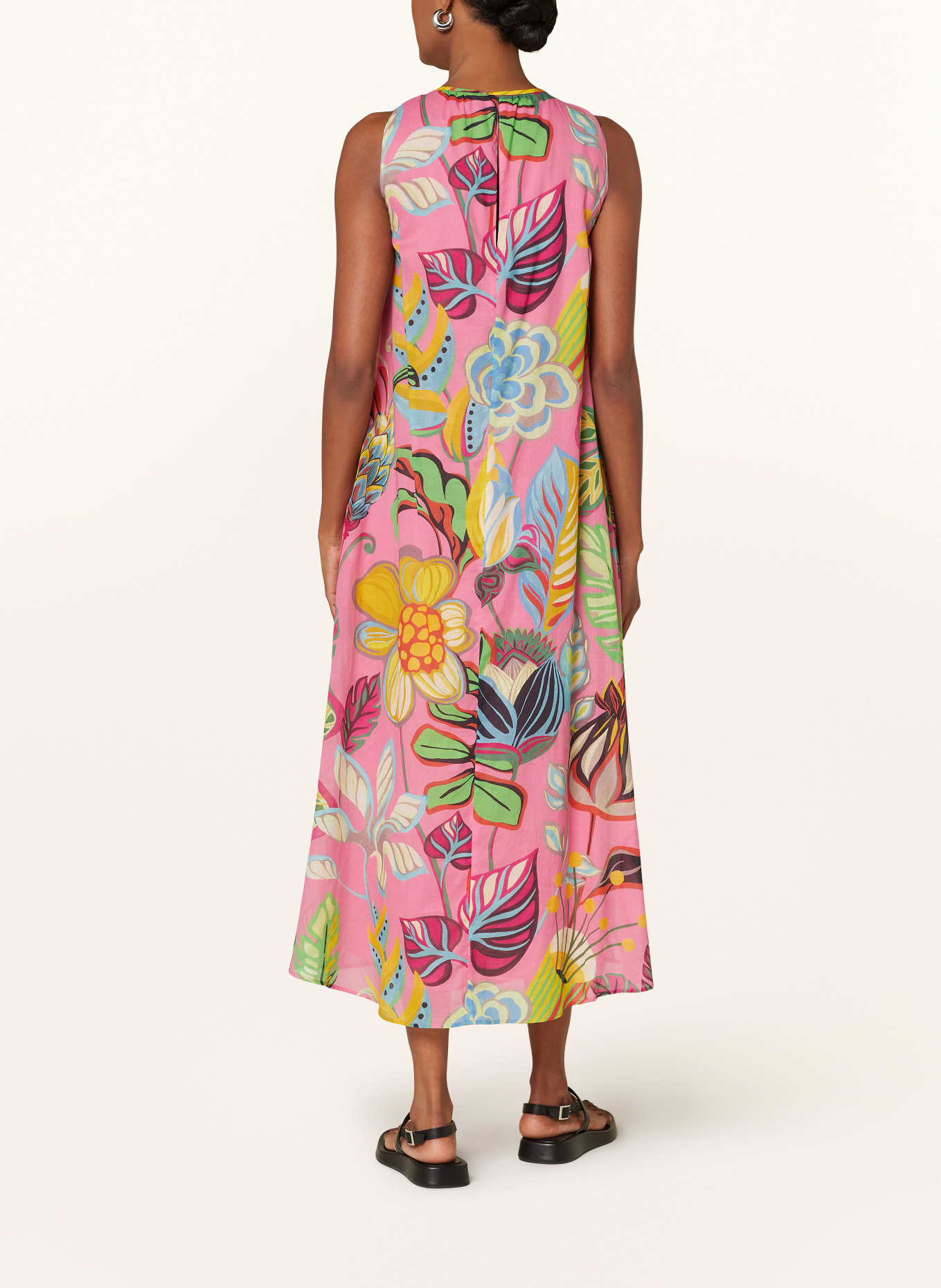 LUISA CERANO Kleid, Farbe: PINK/ BLAU/ GELB (Bild 3)