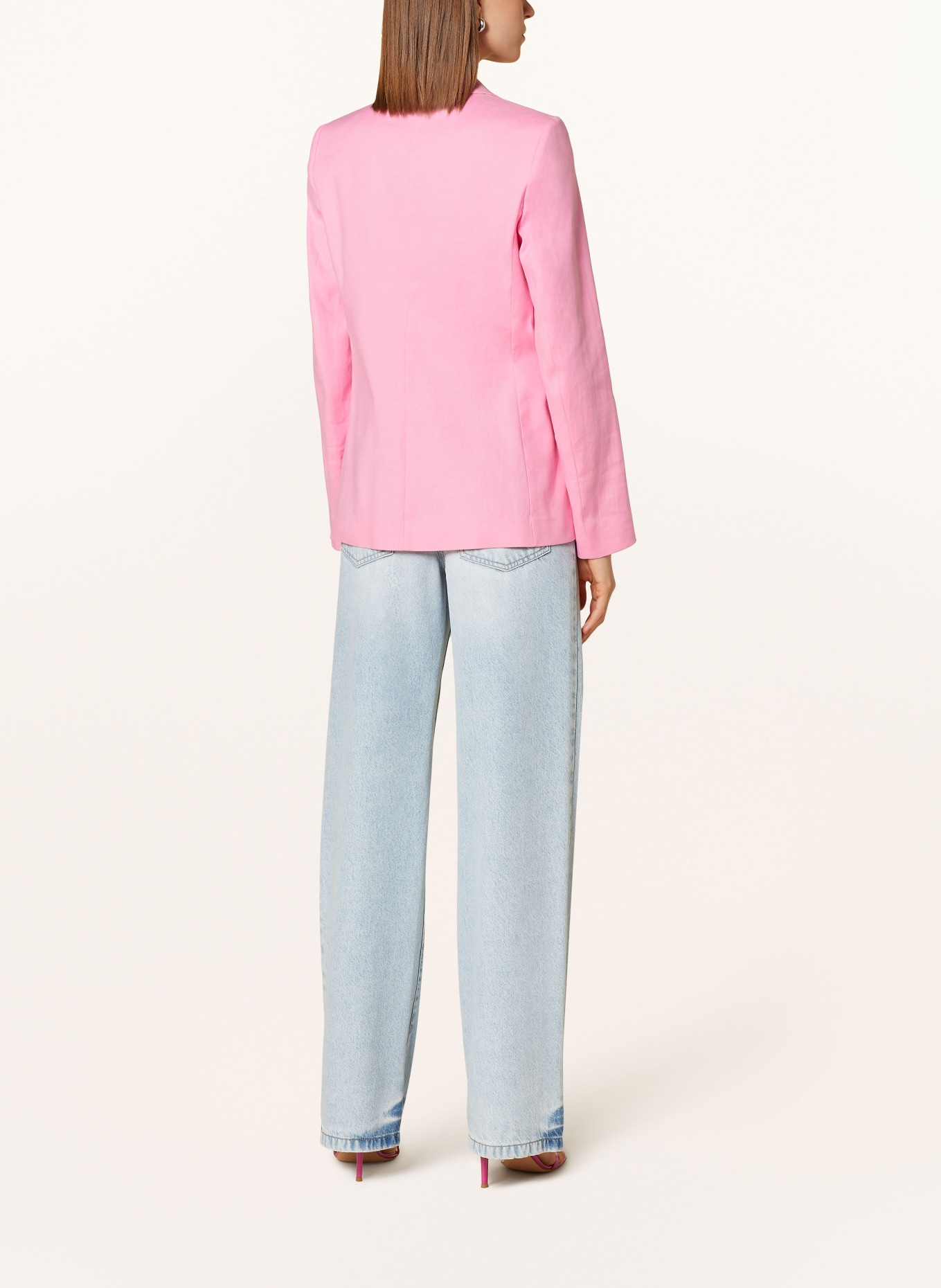 LUISA CERANO Blazer with linen, Color: PINK (Image 3)