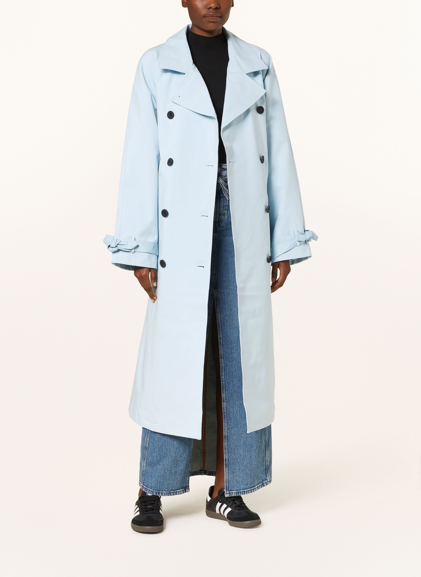 MEOTINE Trench coat BETTY, Color: LIGHT BLUE (Image 2)