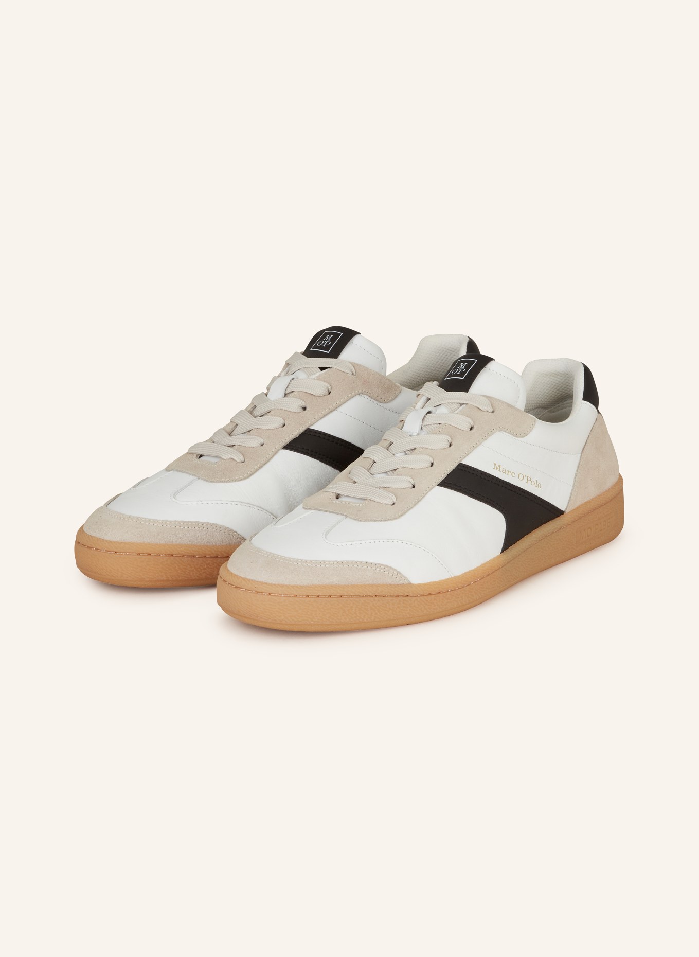 Marc O'Polo Sneakers, Color: WHITE/ BEIGE/ BLACK (Image 1)