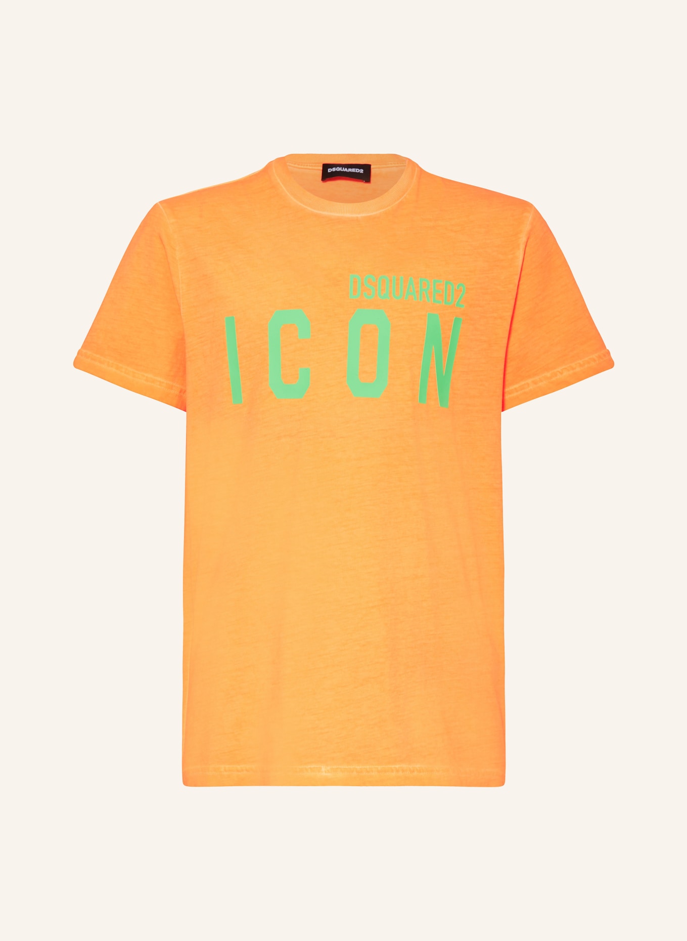 DSQUARED2 T-shirt, Kolor: JASKRAWY POMARAŃCZOWY/ JASKRAWY ZIELONY (Obrazek 1)