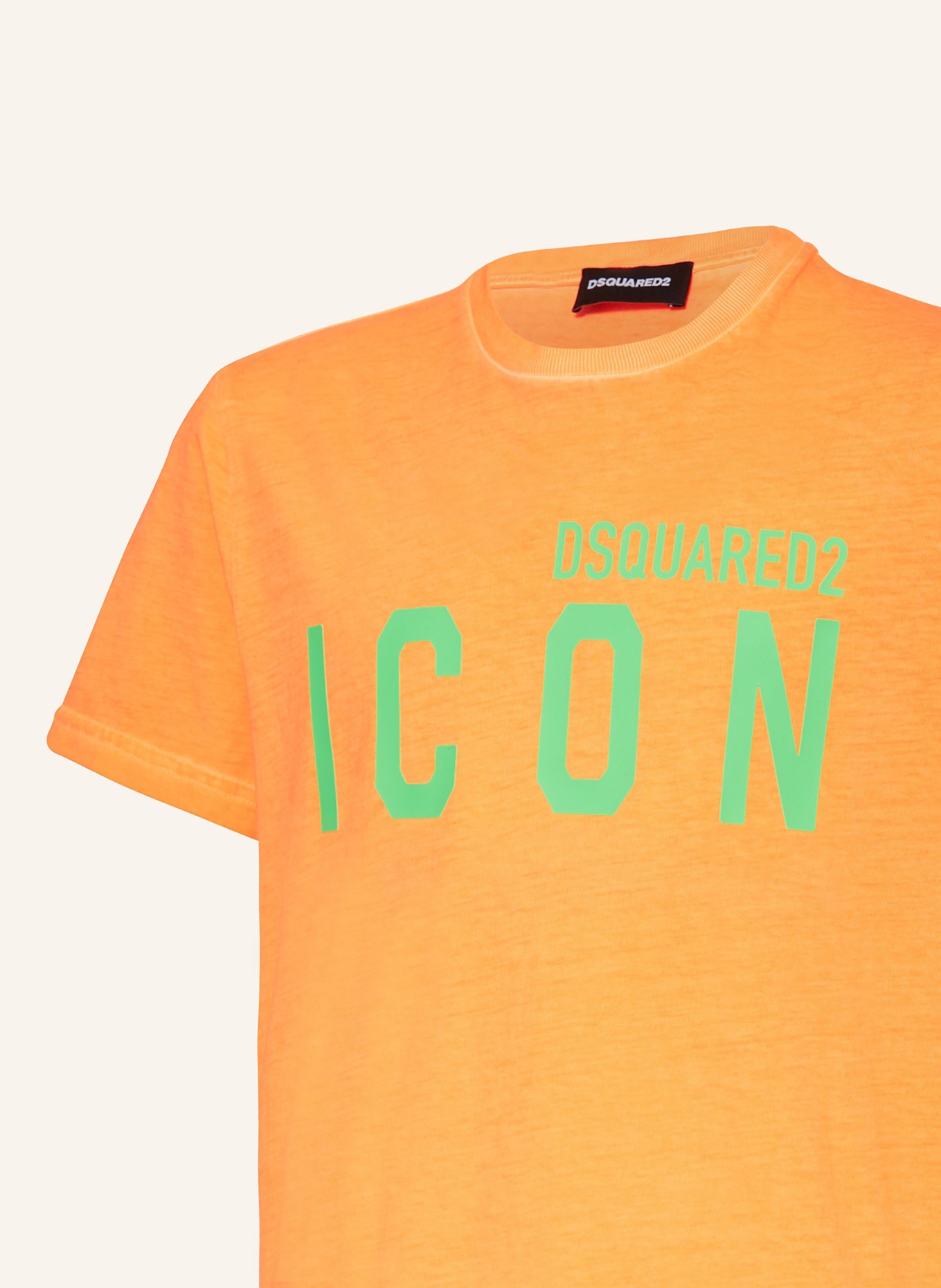 DSQUARED2 T-shirt, Kolor: JASKRAWY POMARAŃCZOWY/ JASKRAWY ZIELONY (Obrazek 3)