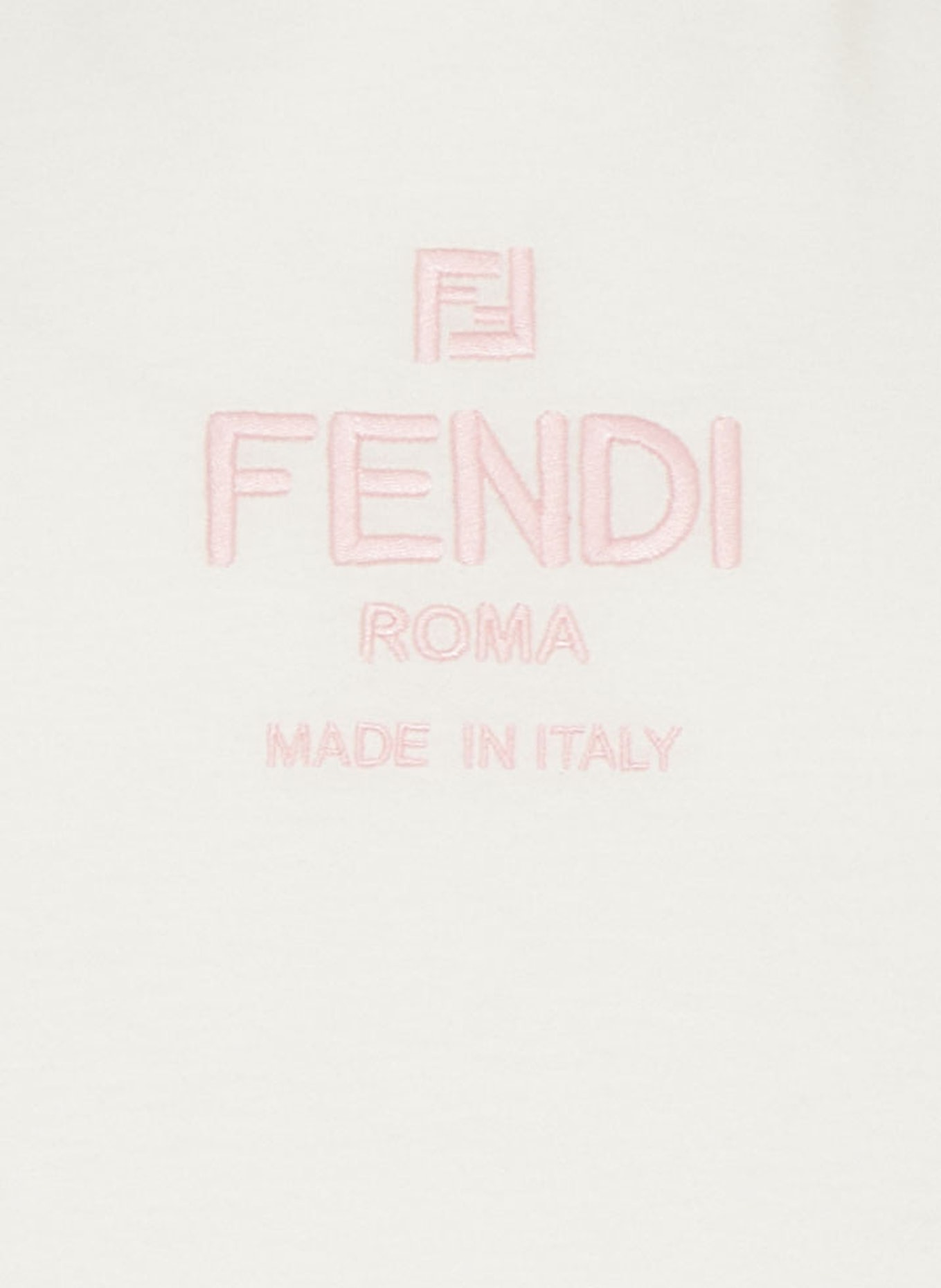 FENDI Cold-Shoulder-Kleid im Materialmix, Farbe: ROSA/ WEISS (Bild 3)