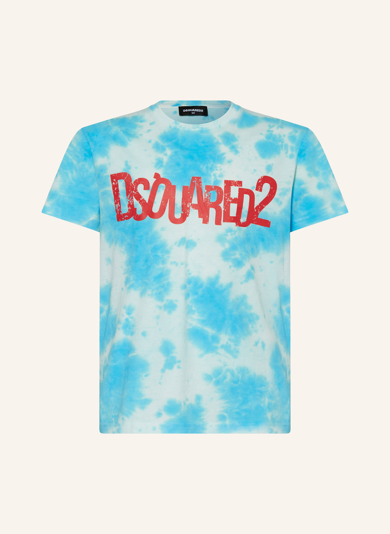 DSQUARED2 T-Shirt, Farbe: HELLBLAU/ WEISS/ ROT (Bild 1)