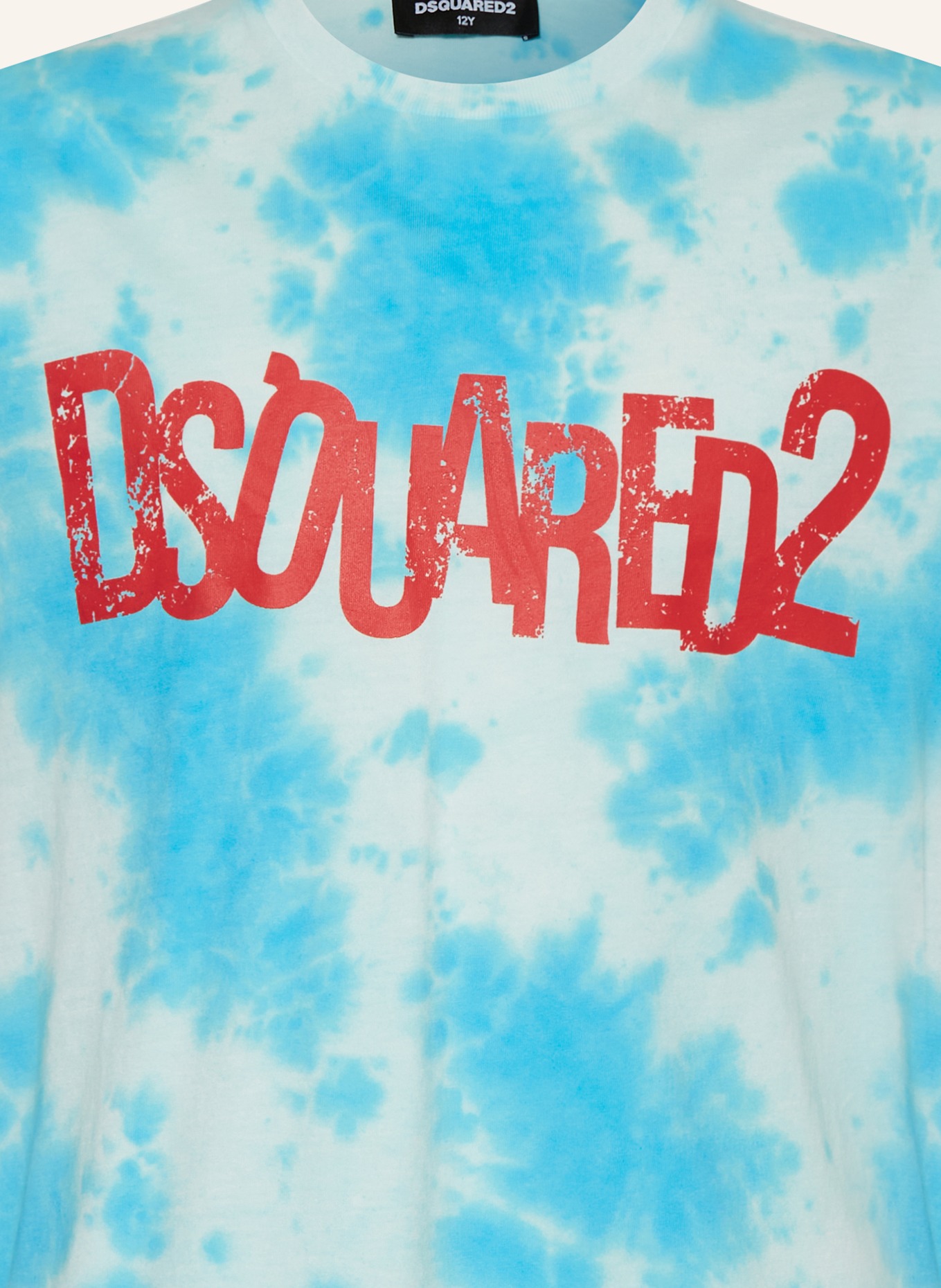 DSQUARED2 T-Shirt, Farbe: HELLBLAU/ WEISS/ ROT (Bild 3)