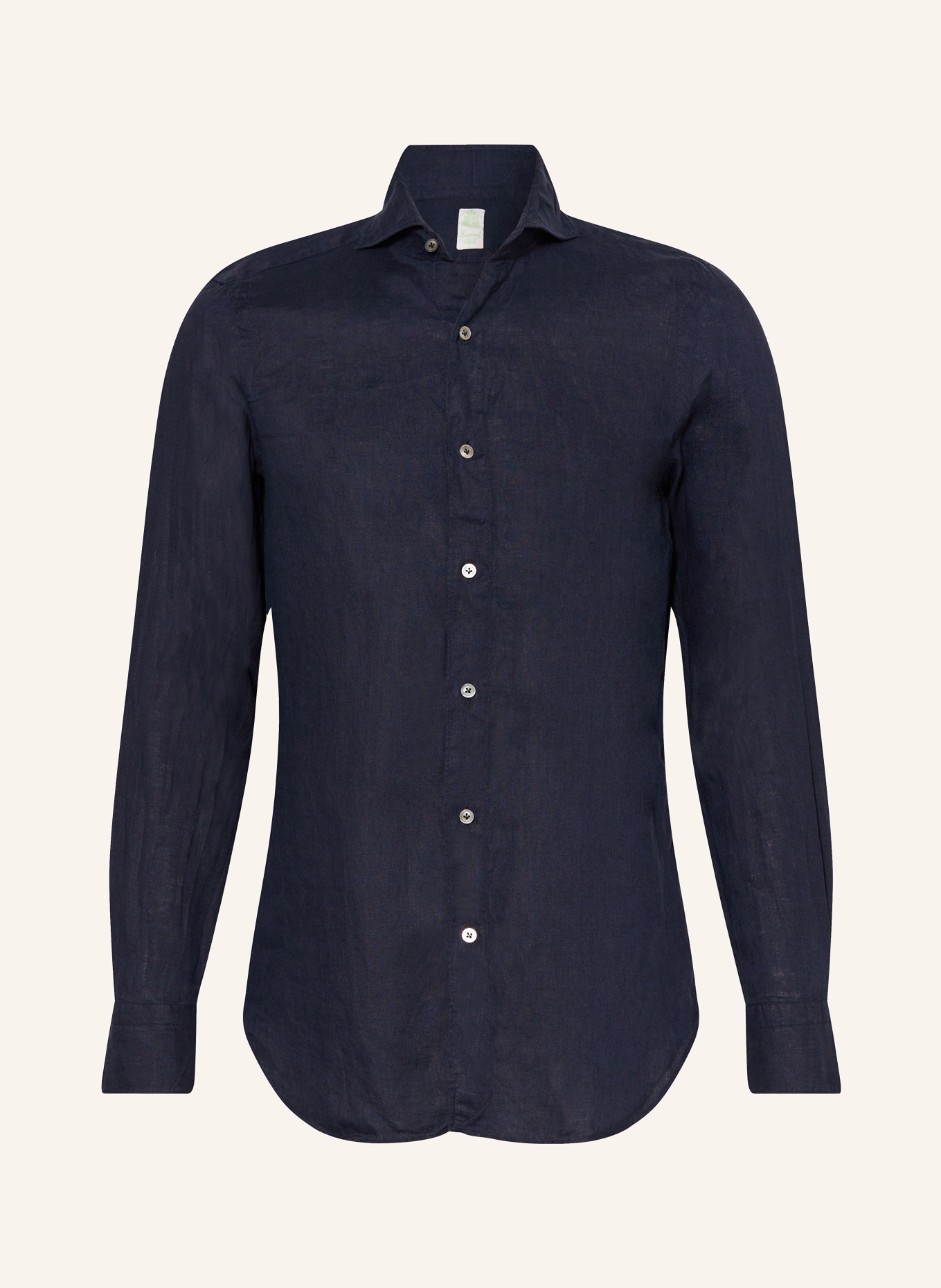 FINAMORE 1925 Linen shirt TOKYO extra slim fit, Color: DARK BLUE (Image 1)