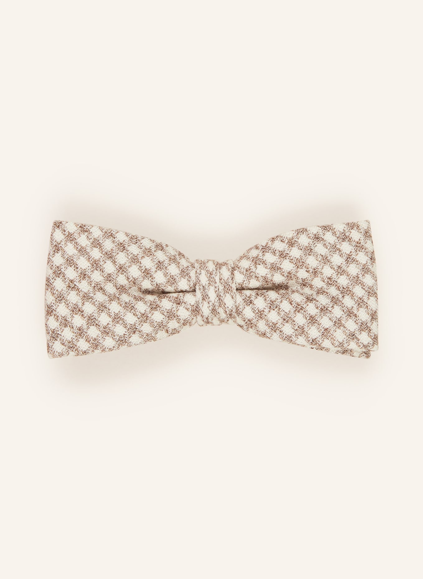 CG - CLUB of GENTS Set CG PIXTON: Bow tie and pocket square, Color: BROWN/ WHITE (Image 2)