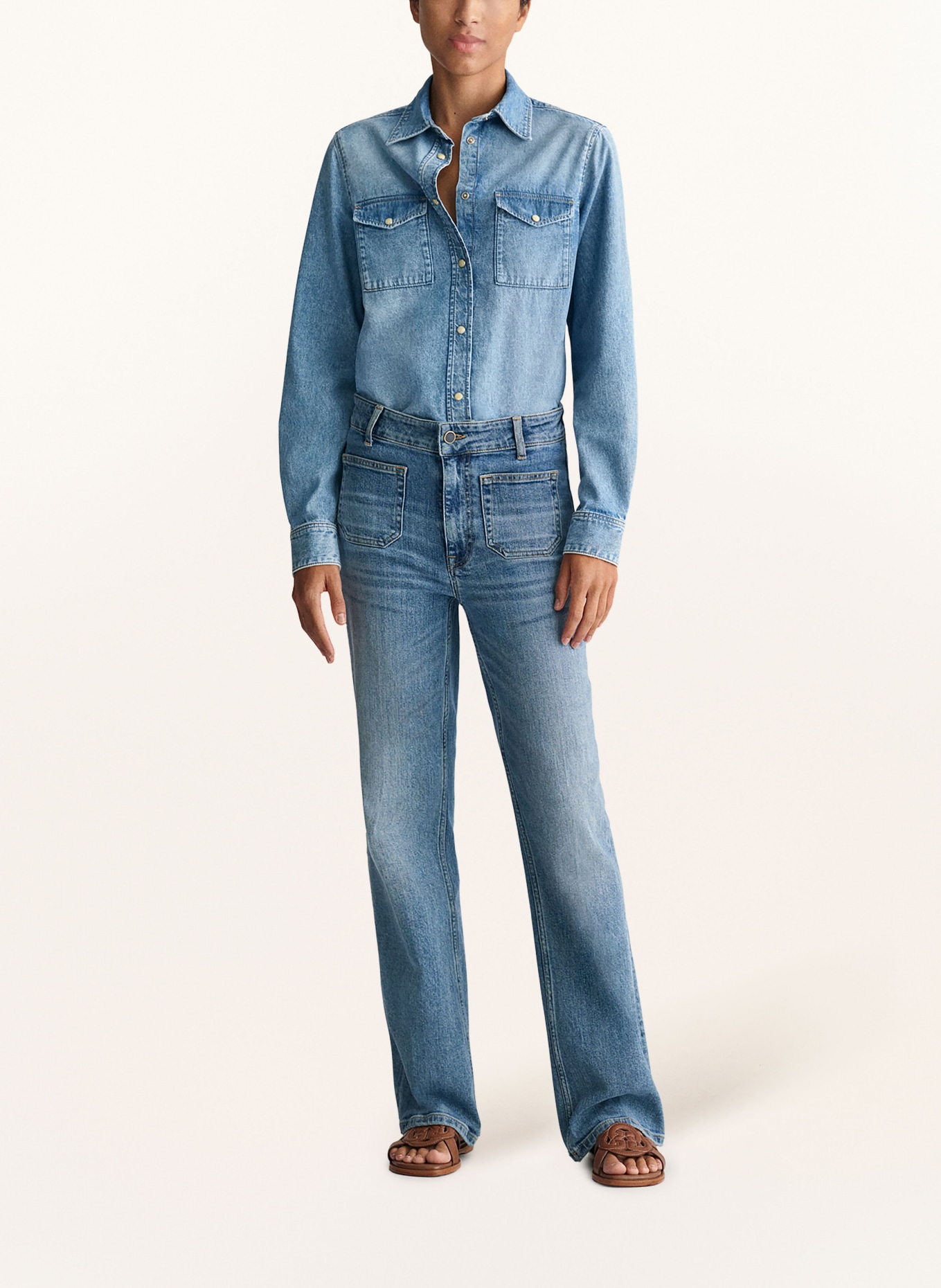 GANT Bluzka jeansowa, Kolor: NIEBIESKI (Obrazek 2)