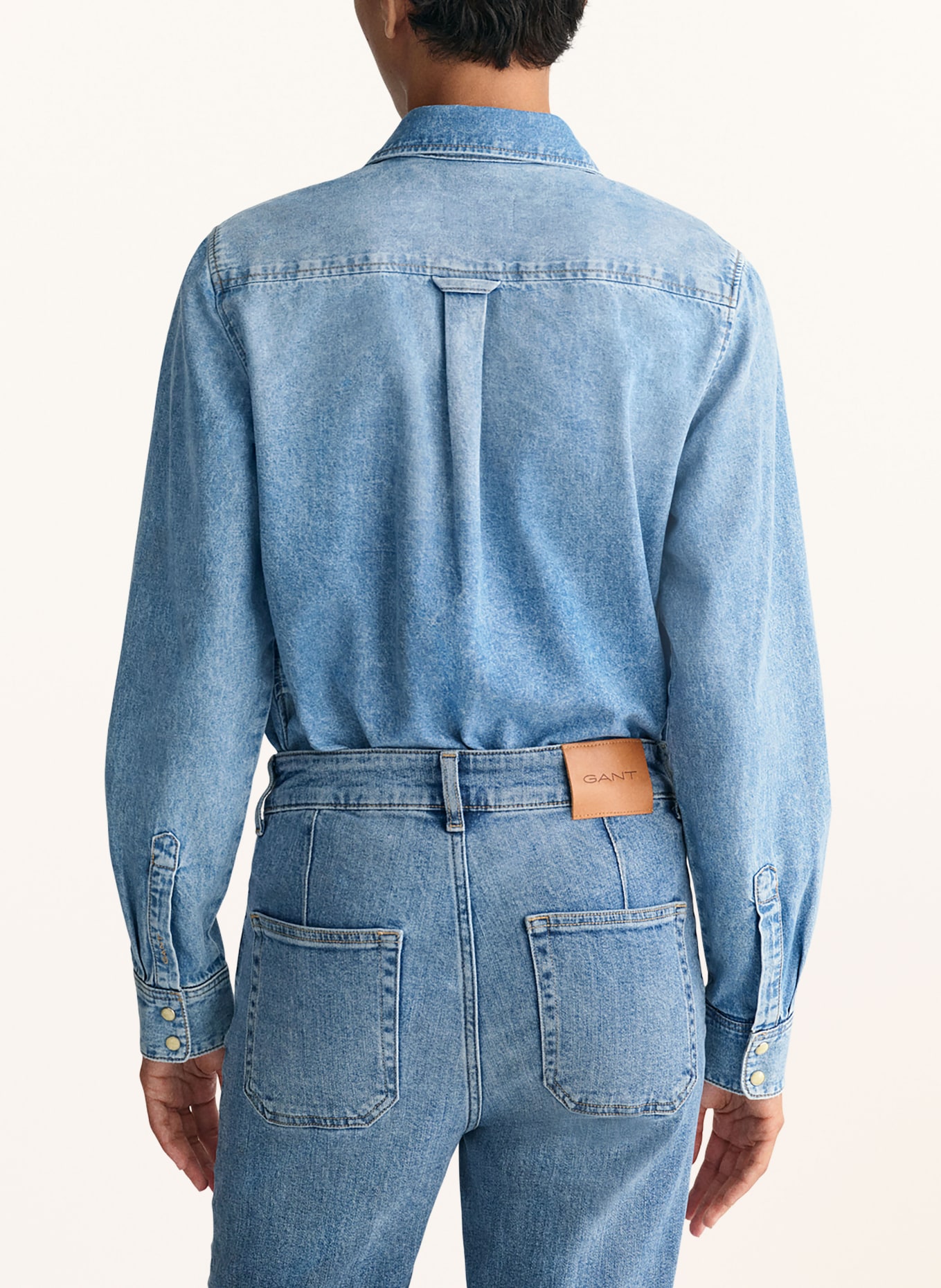 GANT Denim blouse, Color: BLUE (Image 3)