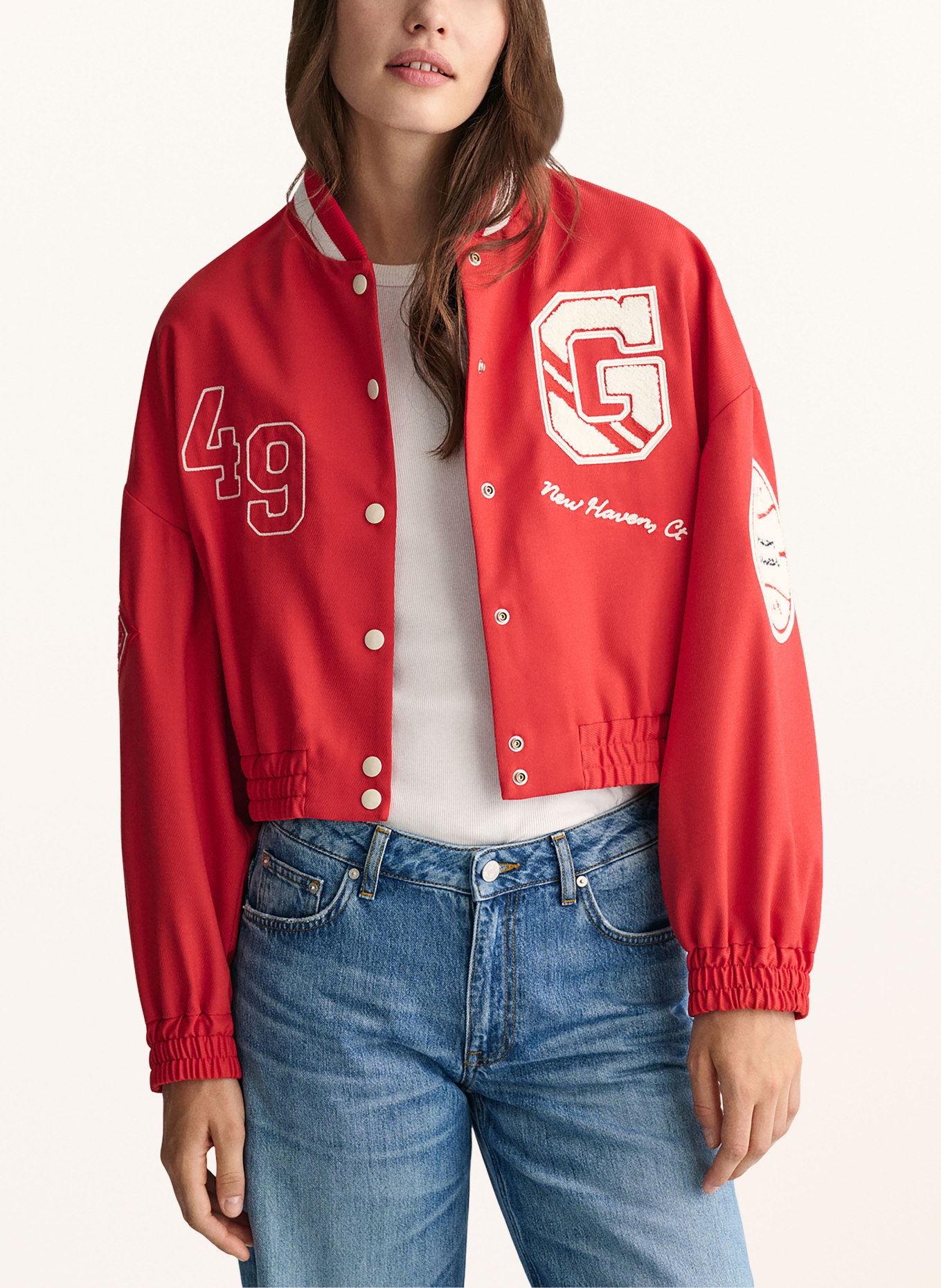 GANT College jacket, Color: RED (Image 4)