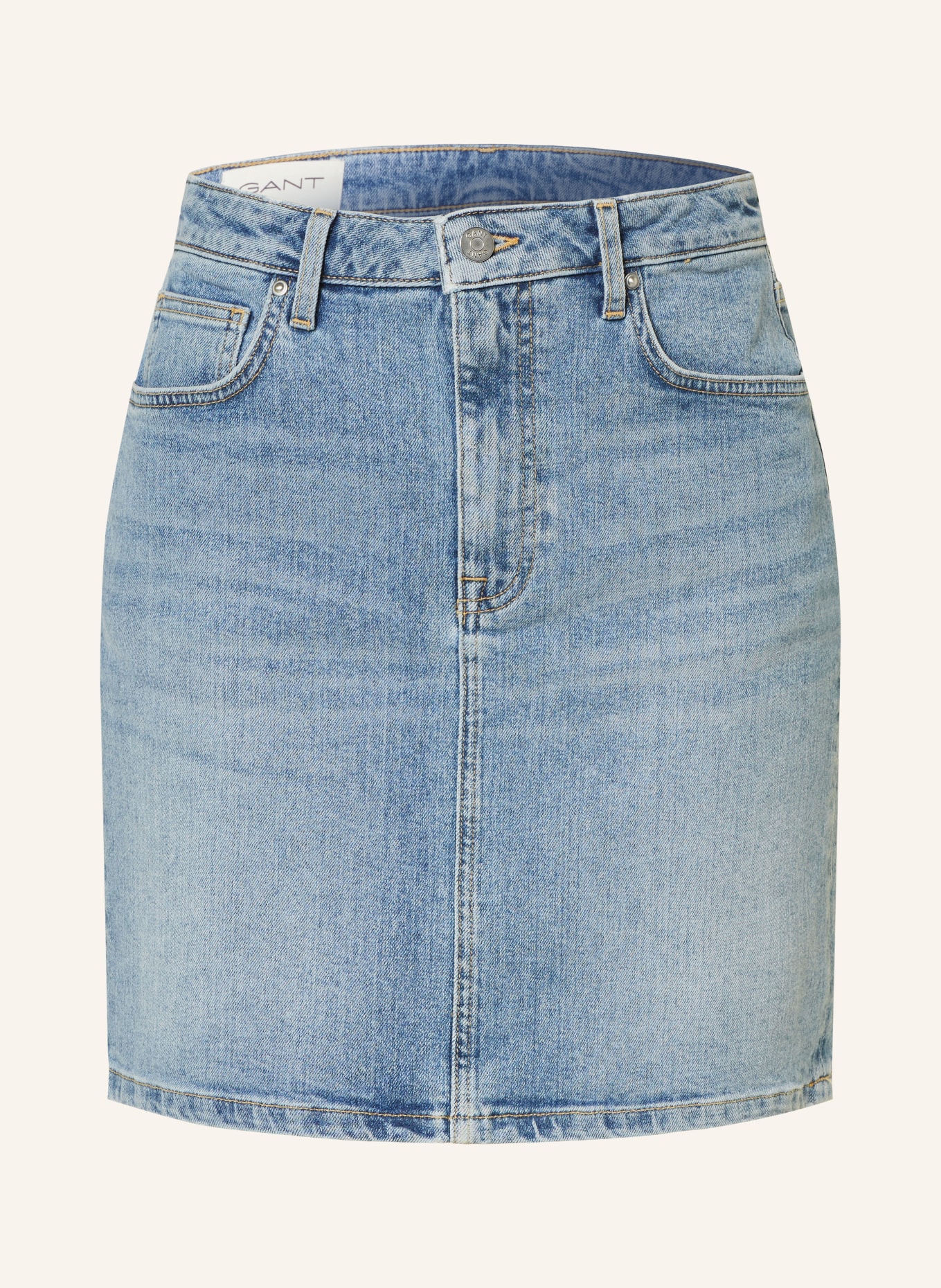 GANT Spódnica jeansowa, Kolor: 981 SEMI LIGHT BLUE WORN (Obrazek 1)