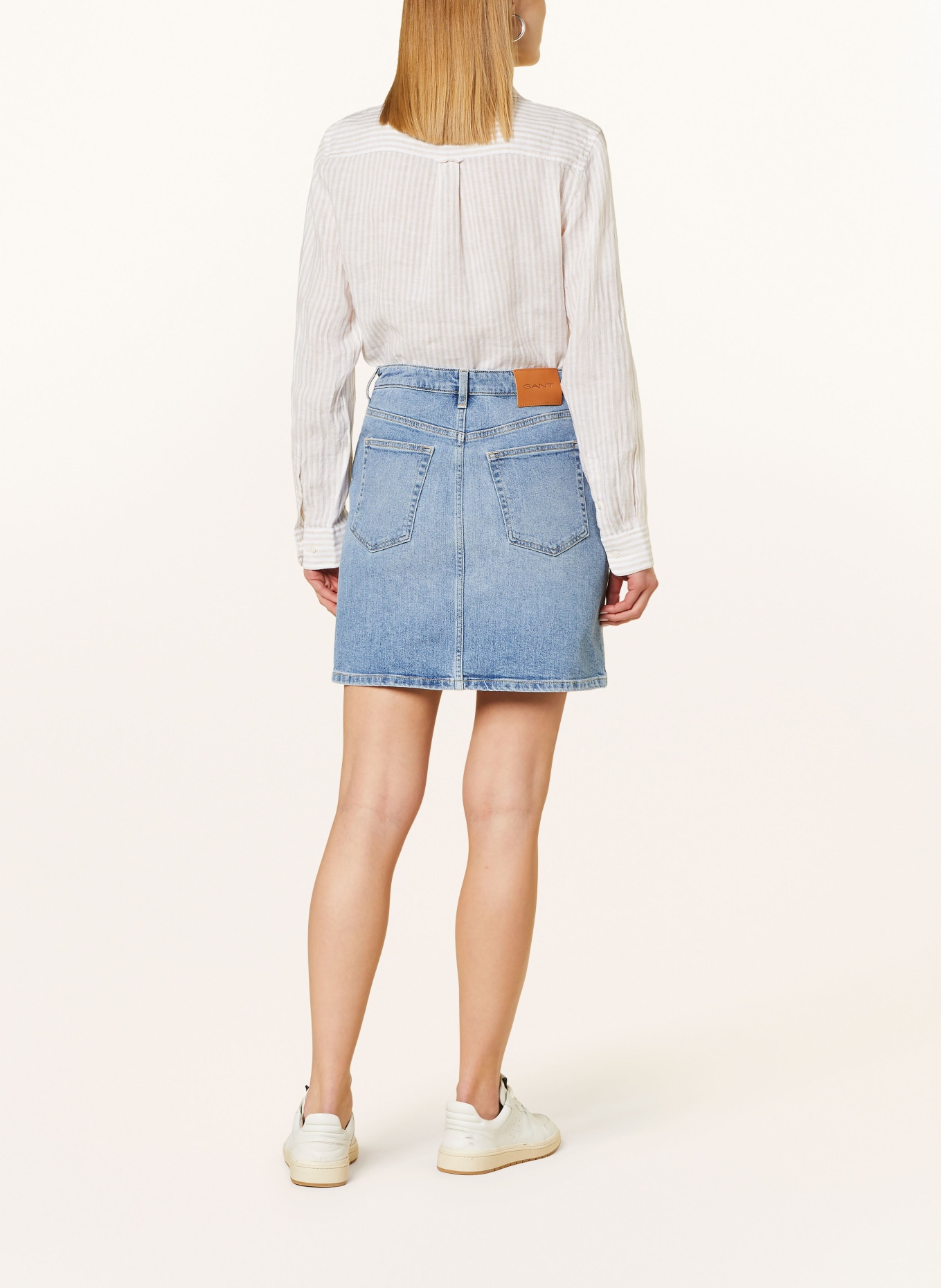 GANT Denim skirt, Color: 981 SEMI LIGHT BLUE WORN (Image 3)