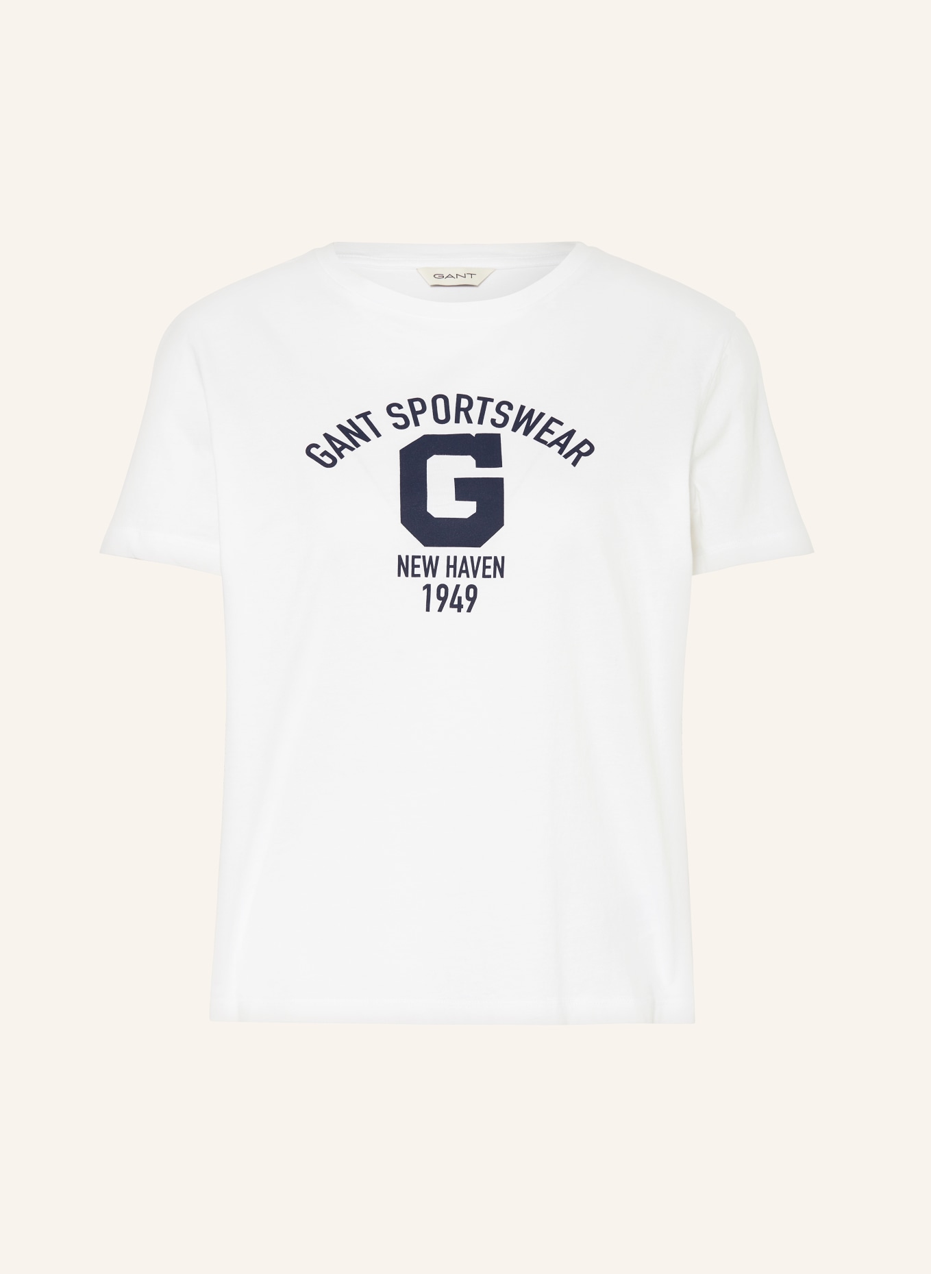 GANT T-shirt, Color: WHITE/ BLACK (Image 1)