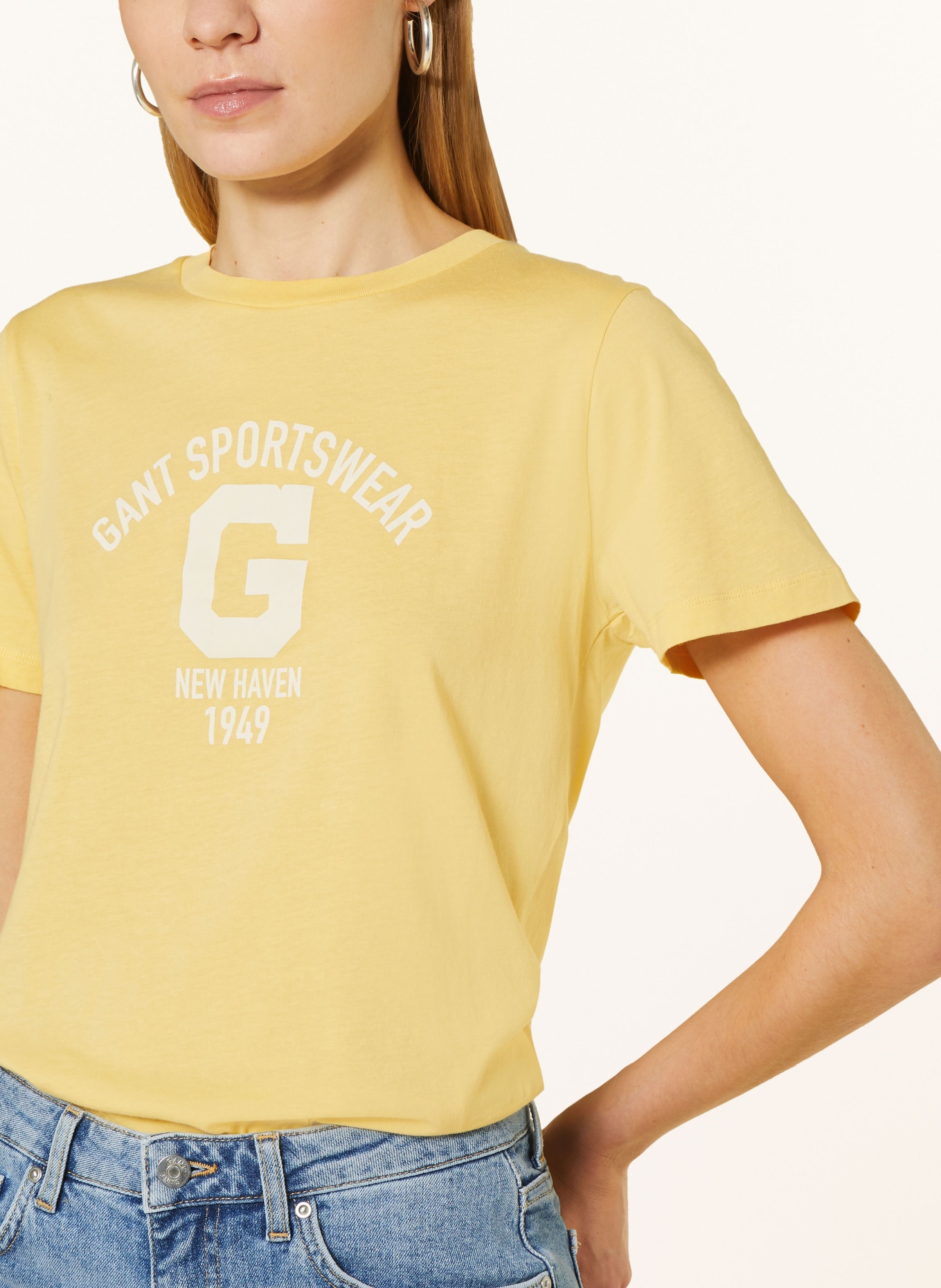 GANT T-Shirt, Farbe: GELB (Bild 4)