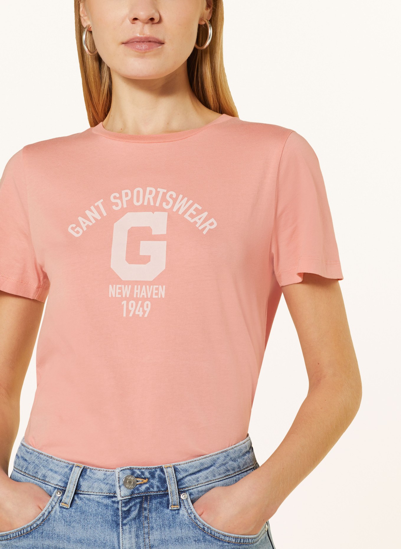GANT T-Shirt, Farbe: HELLORANGE (Bild 4)