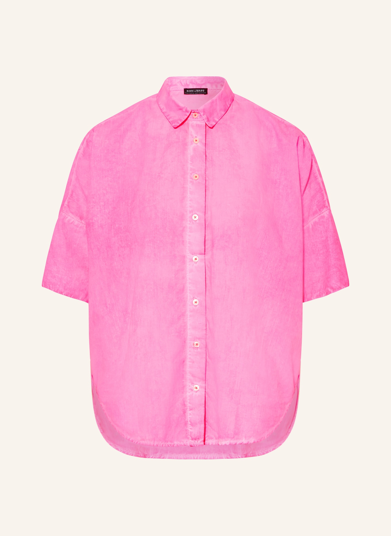 RISY & JERFS Shirt blouse WETTEN, Color: NEON PINK (Image 1)