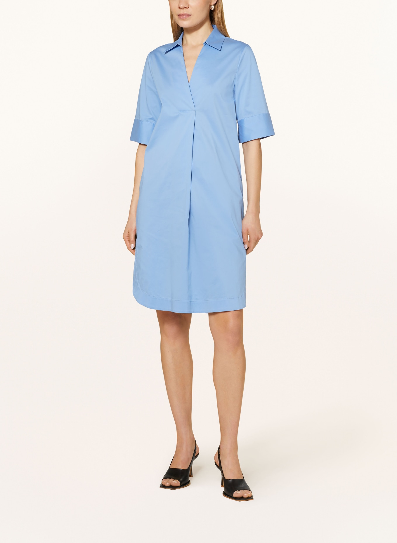 FFC Shirt dress with 3/4 sleeves, Color: BLUE (Image 2)