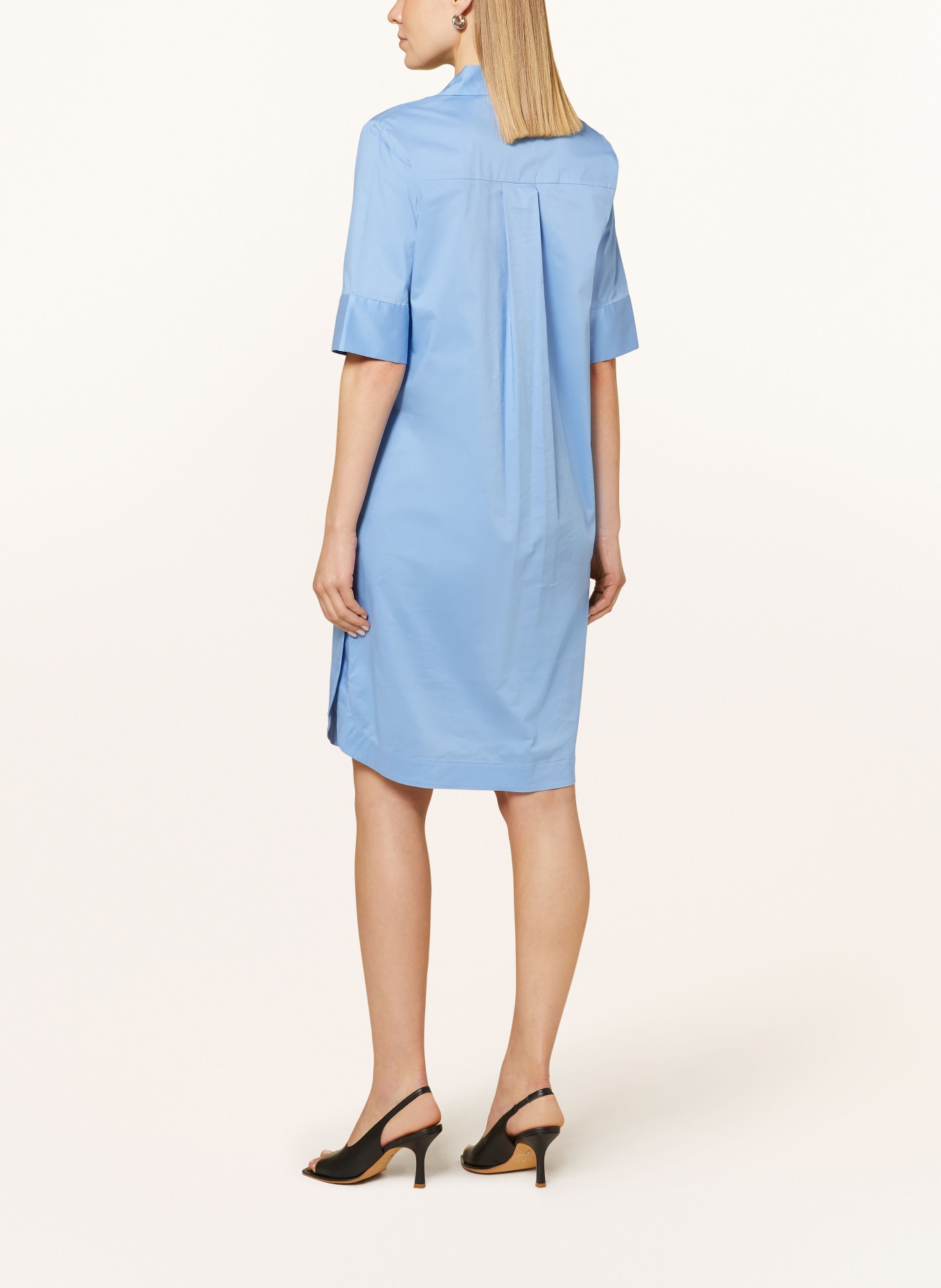 FFC Shirt dress with 3/4 sleeves, Color: BLUE (Image 3)