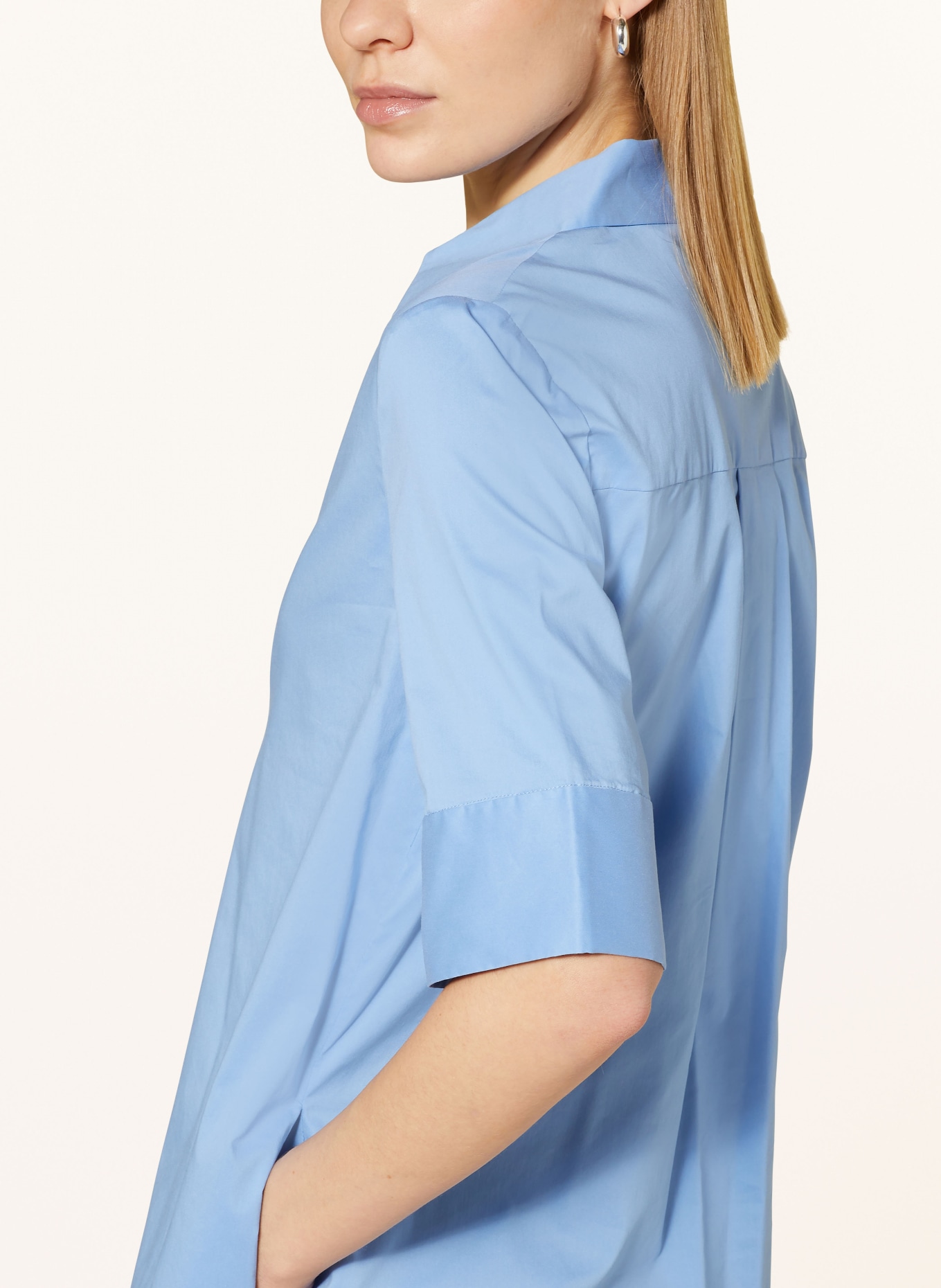FFC Shirt dress with 3/4 sleeves, Color: BLUE (Image 4)