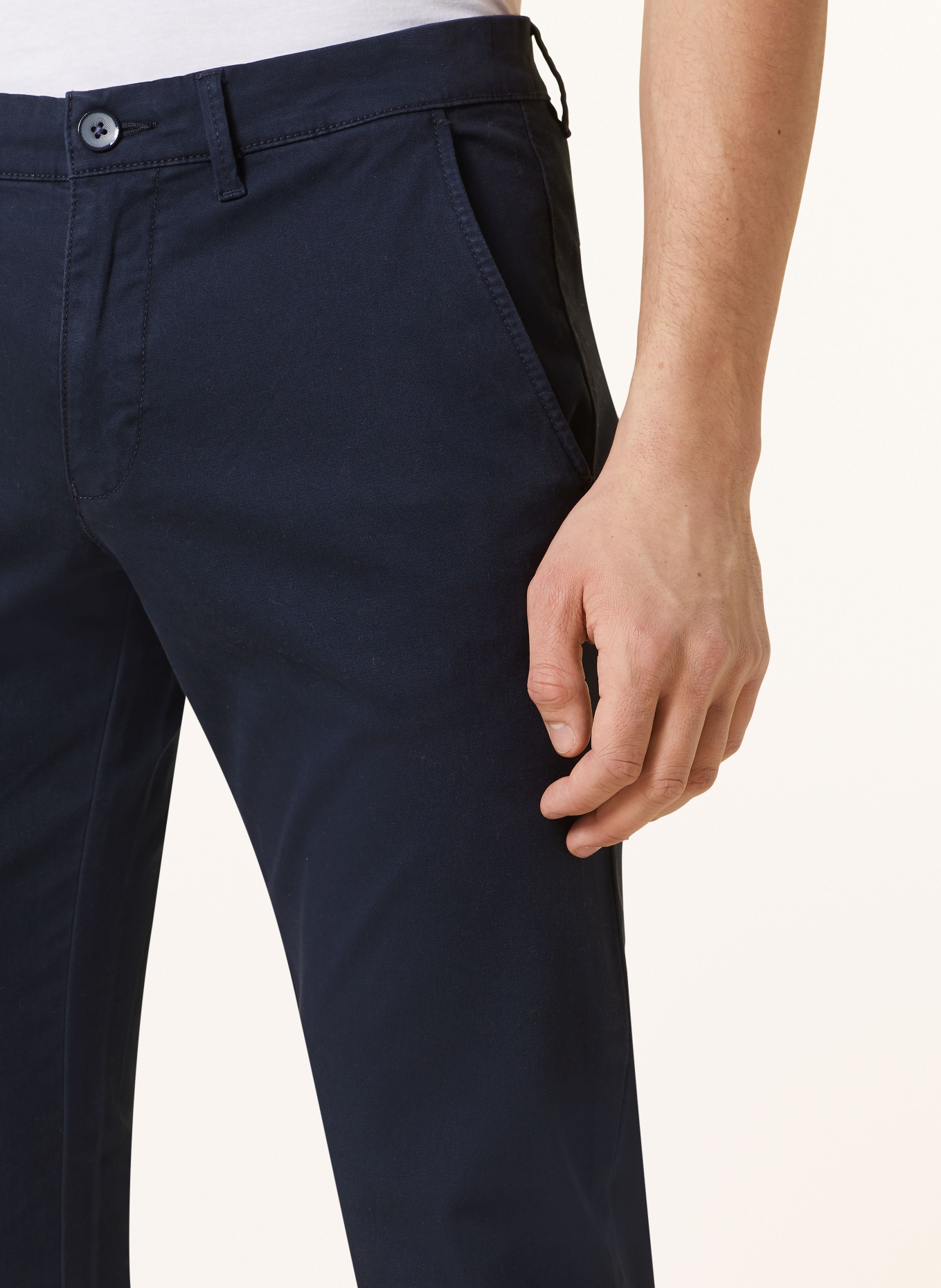 STROKESMAN'S chino: DONKERBLAUW