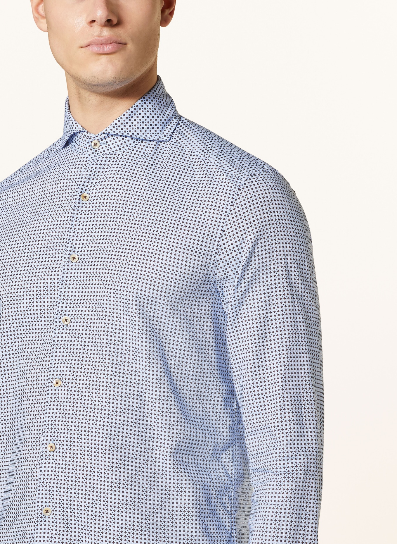 Stenströms Shirt slim fit, Color: LIGHT BLUE/ DARK BLUE (Image 4)