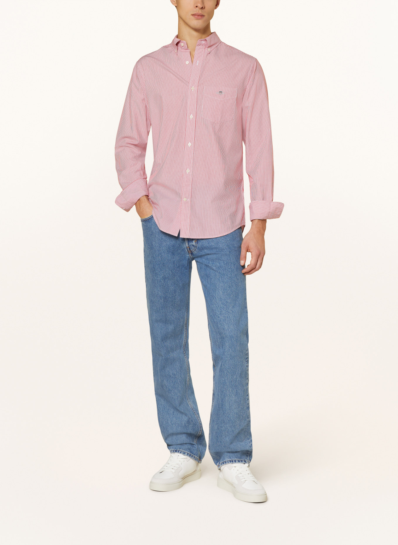 GANT Shirt comfort fit, Color: RED/ WHITE (Image 2)