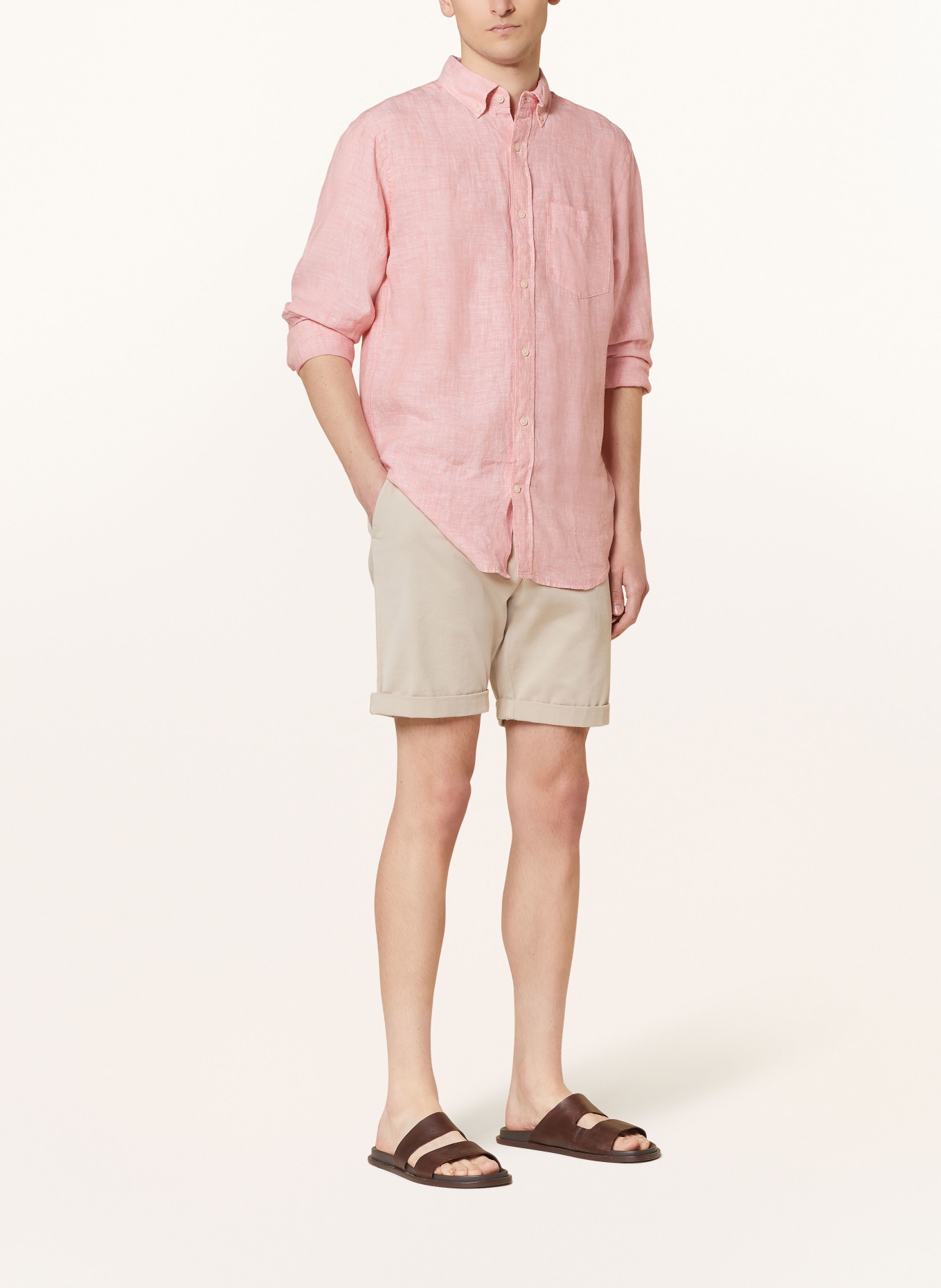 GANT Leinenhemd Regular Fit, Farbe: HELLROT (Bild 2)