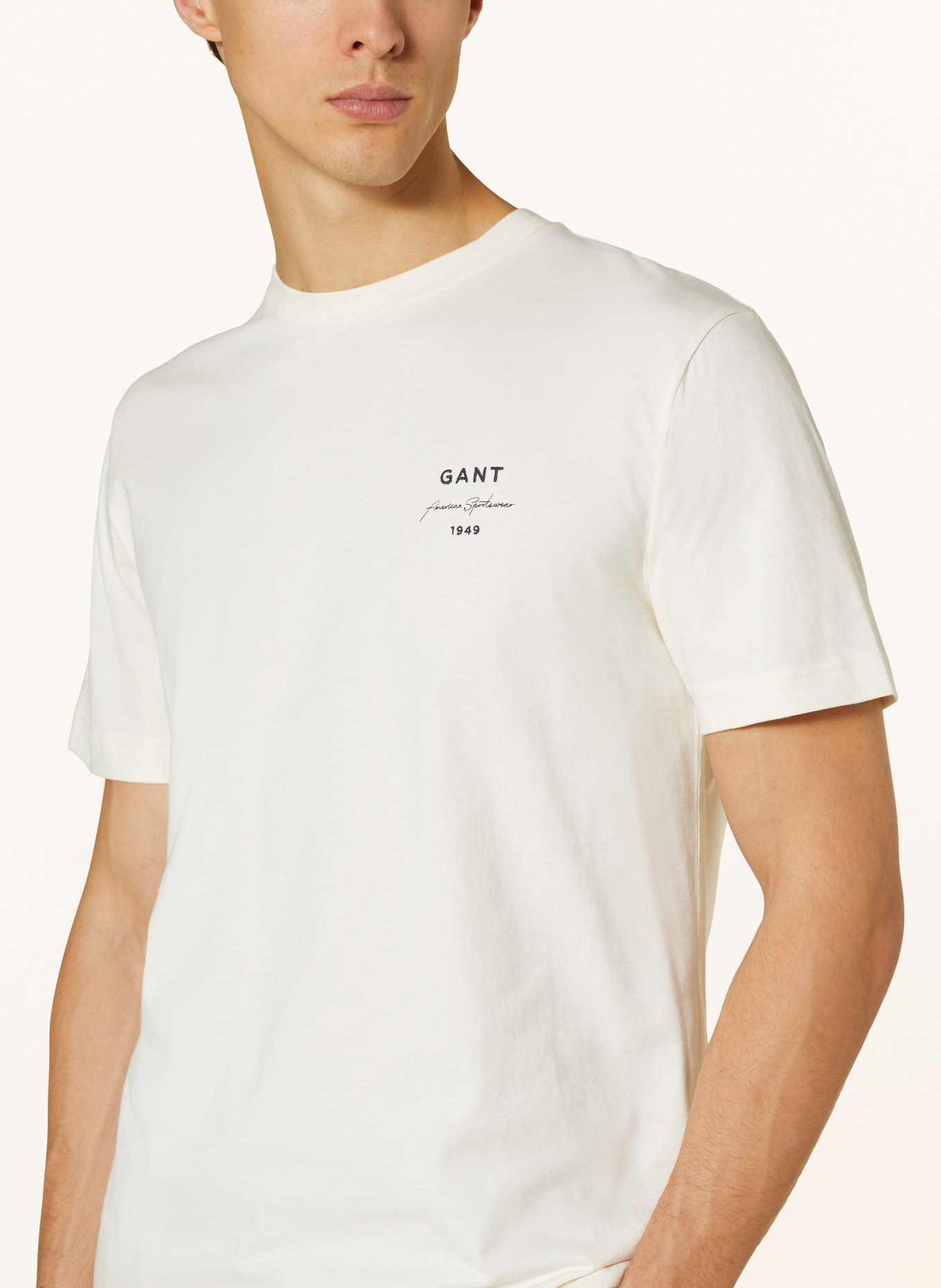 GANT T-shirt, Kolor: KREMOWY (Obrazek 4)